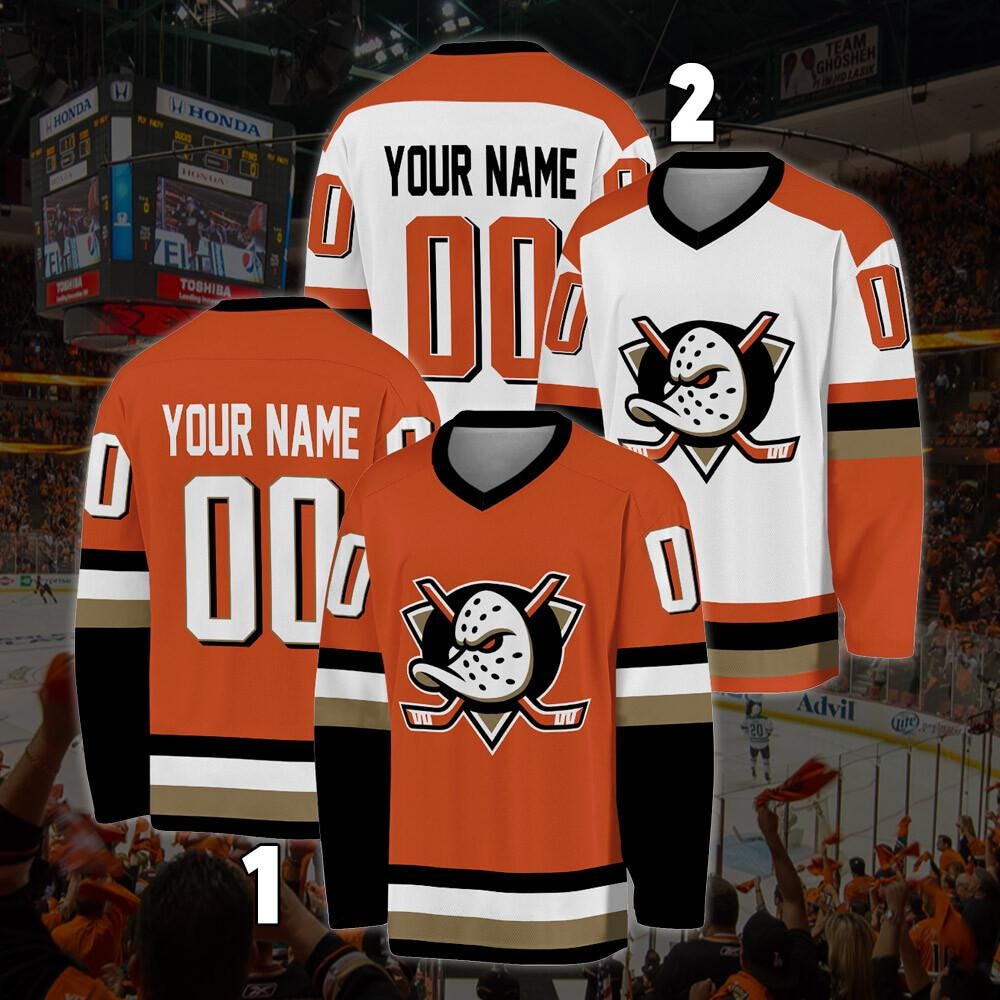 Personalized Anaheim Ducks Hockey Jersey, Jersey For Men With Your Team Name, Fan Hockey Jersey