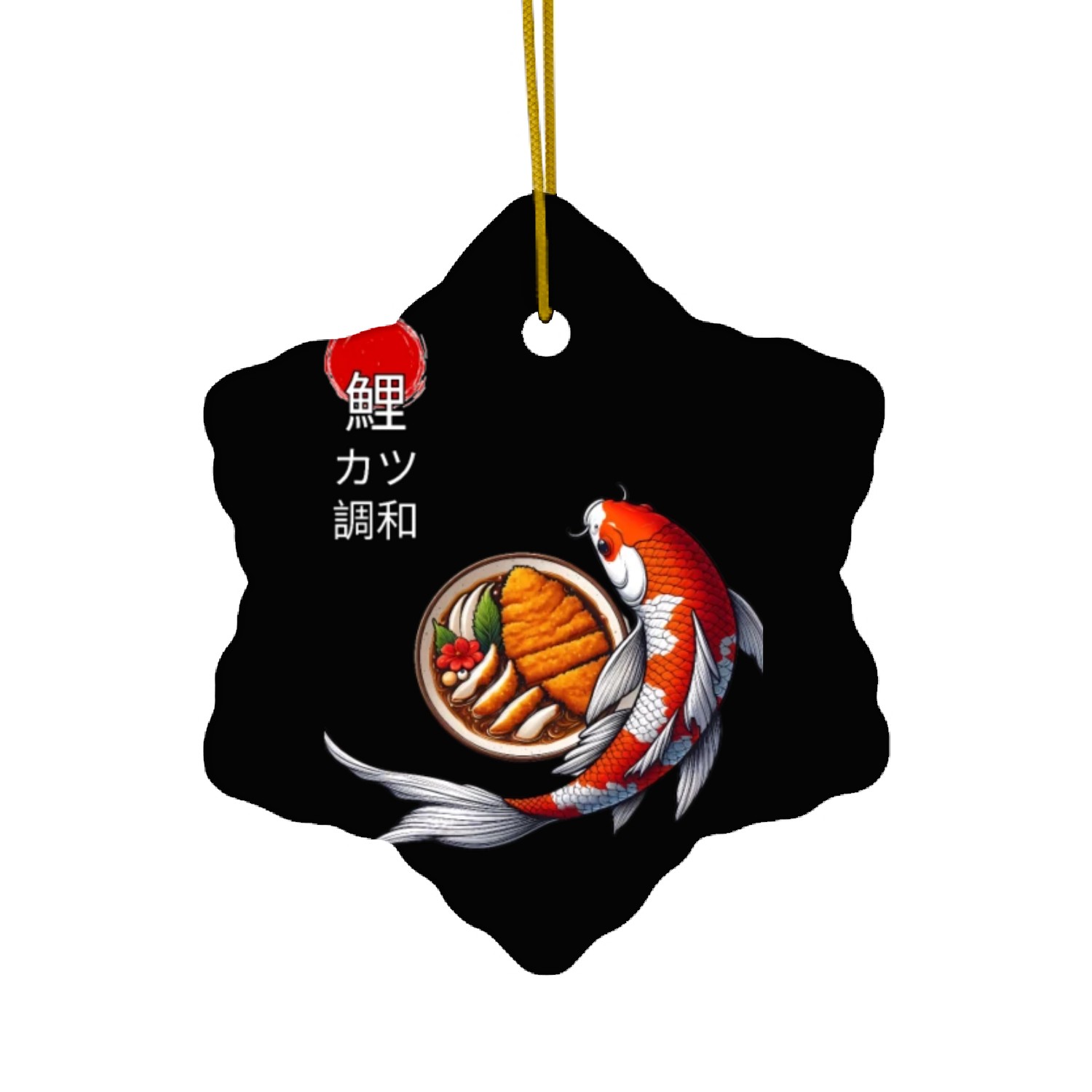 Koi Meets Katsu: An Elegant Japanese Fusion Ceramic Ornaments