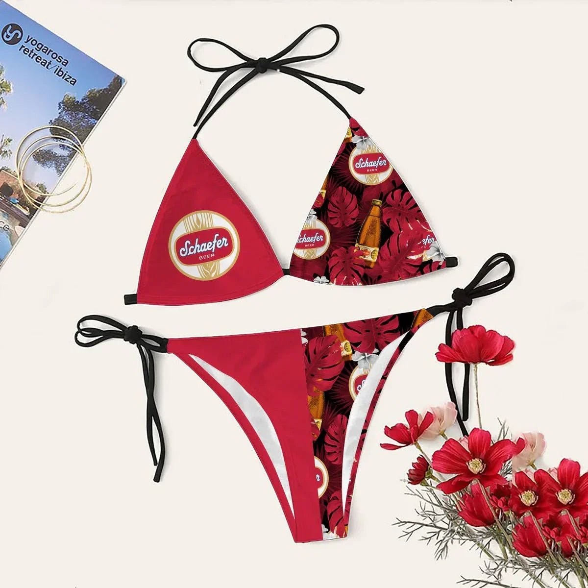 Schaefer Beer Triangle Beach Bikini