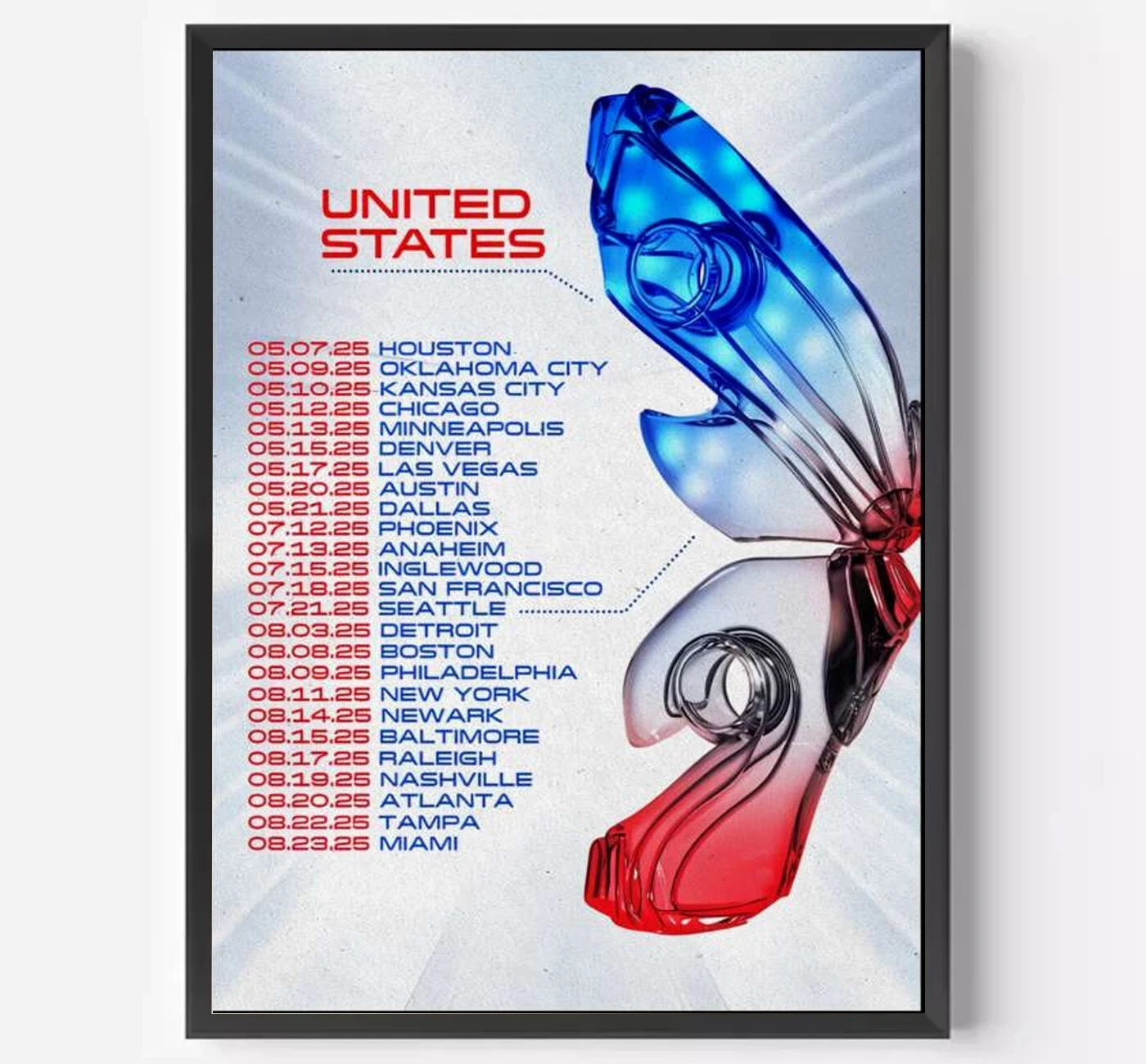 NEW Katy Perry The Lifetimes United States 2025 Tour Poster