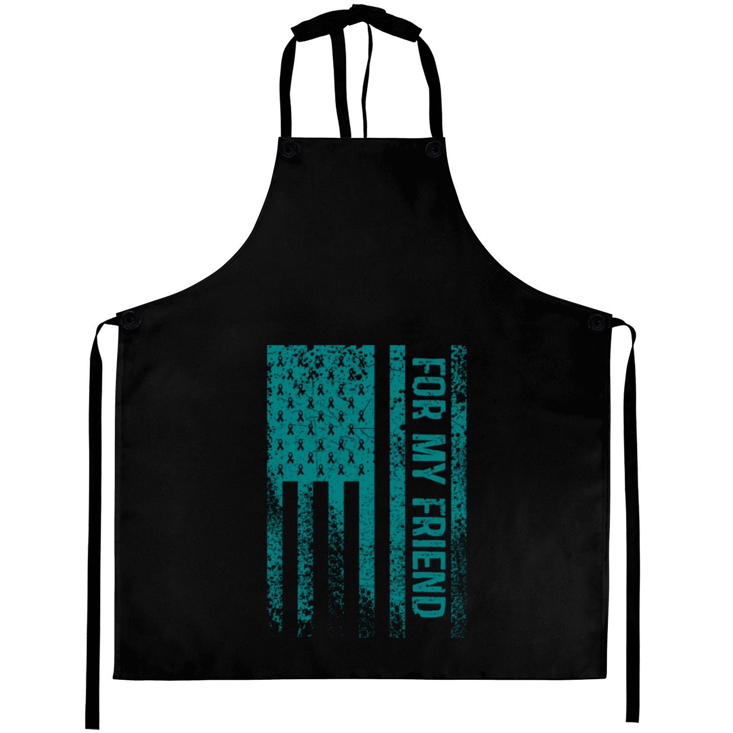 For My Friend Ovarian Cancer Awareness Aprons