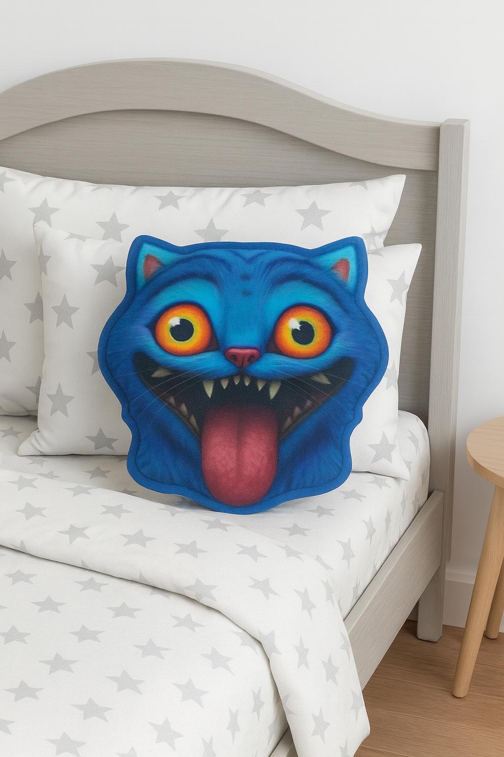 Derpy, K-pop demon hunters pillow. Unique, quirky cushion for K-pop fans. Fun home decor, gift for anime lovers,