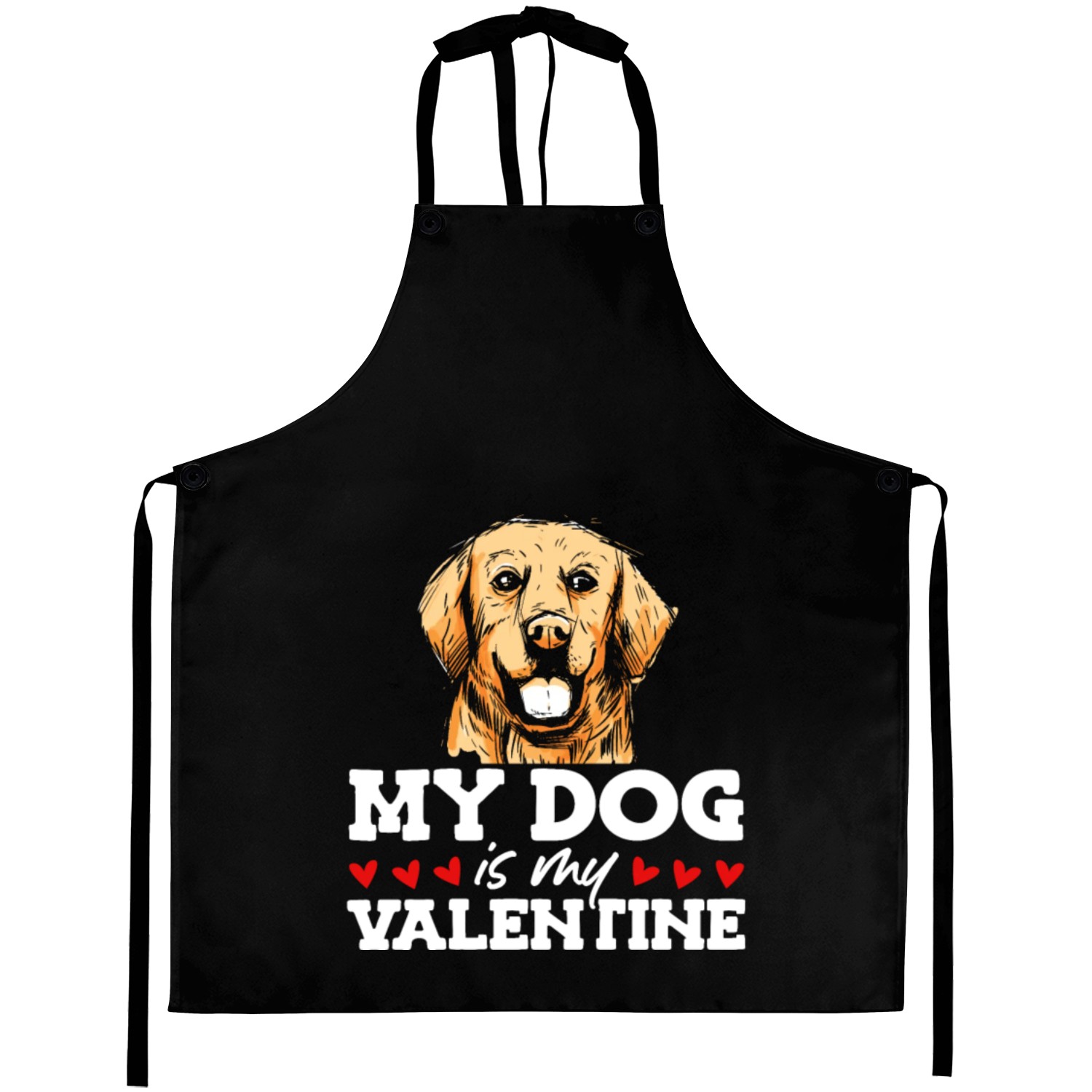 My Dog Is My Valentine Date Cute Doggy Aprons
