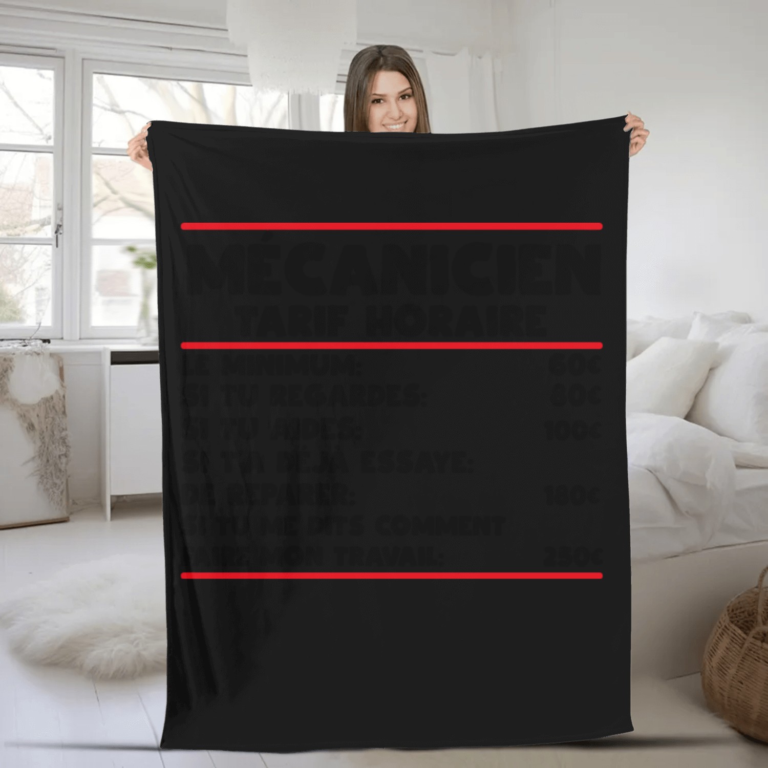 Plan de travail 1 Fleece Blankets