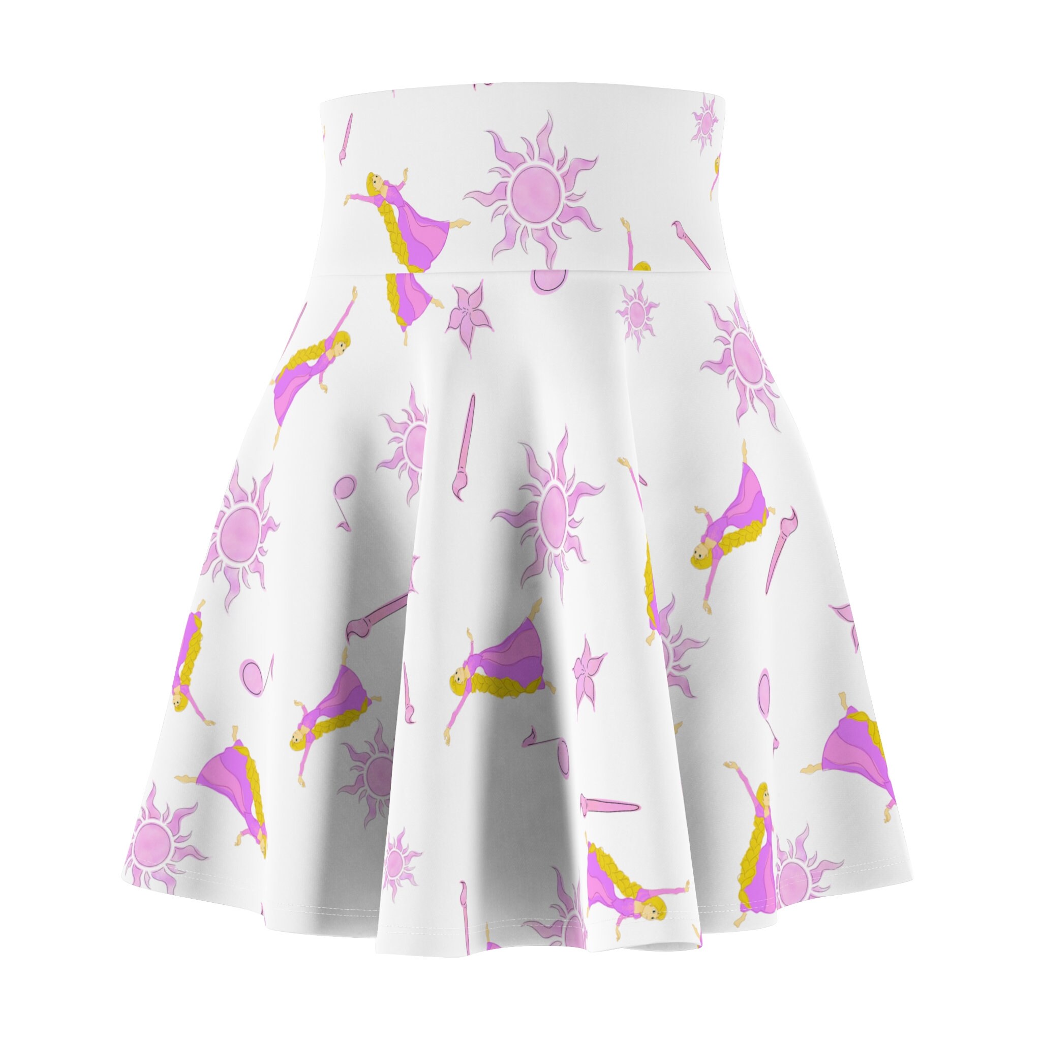 Running and Racing Pink Skater Skirt, Women's Skater Skirt