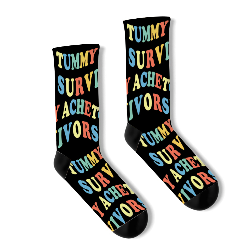 Stomach Ache Tummy Ache Survivor Socks