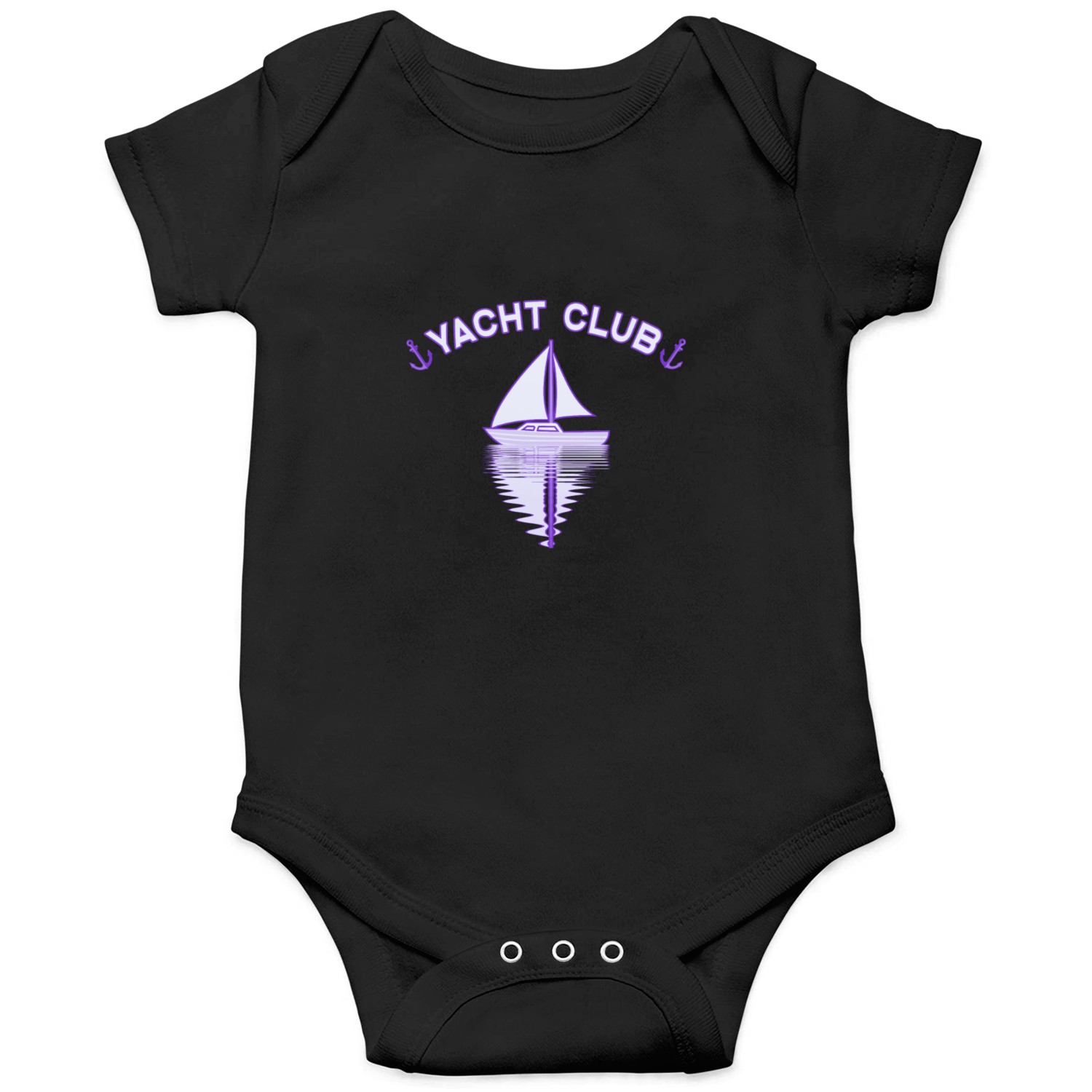 Yacht Club sailing ship sailing anchor Onesies