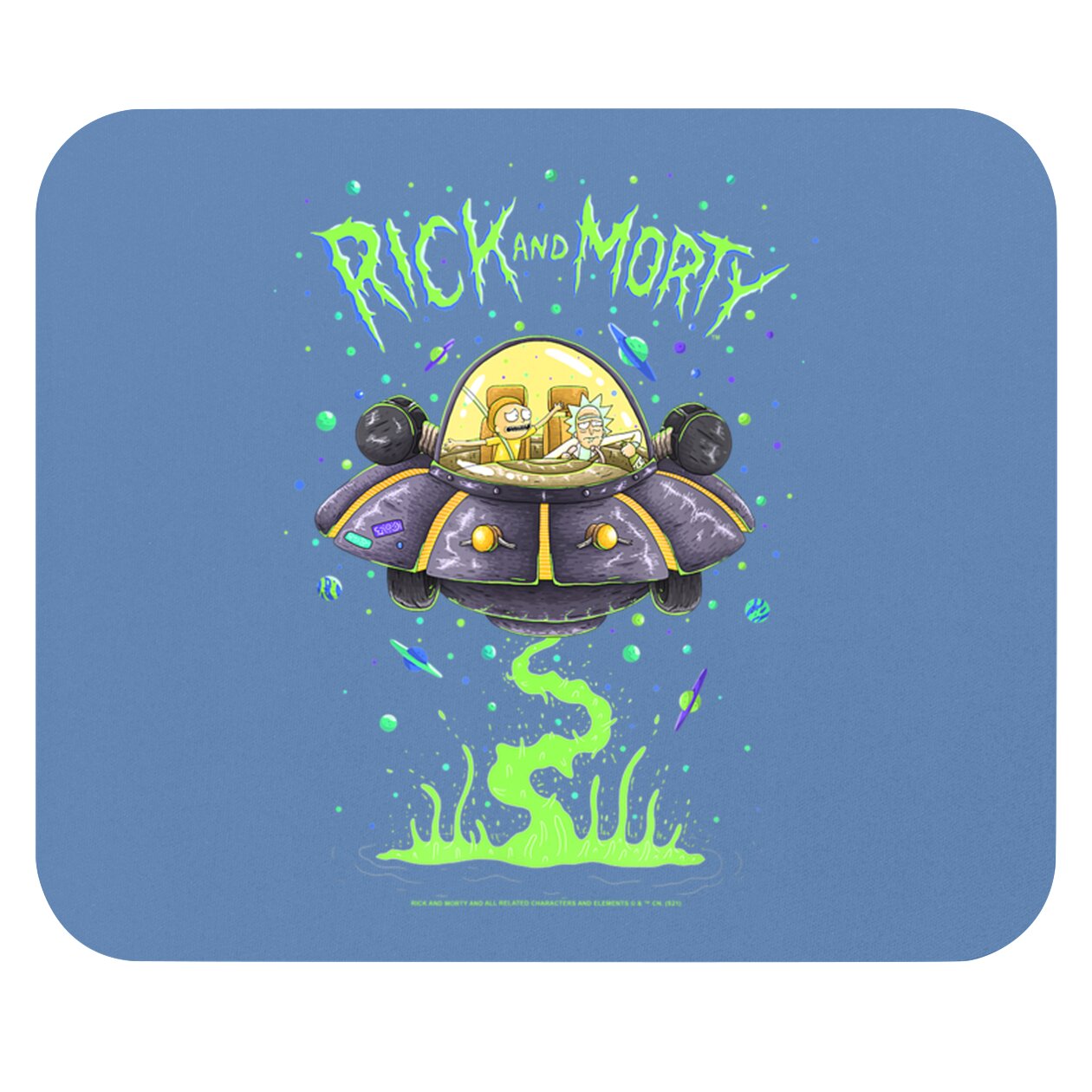 Rick and Rickandmorty Drunk Rick Ship Mouse Pads
