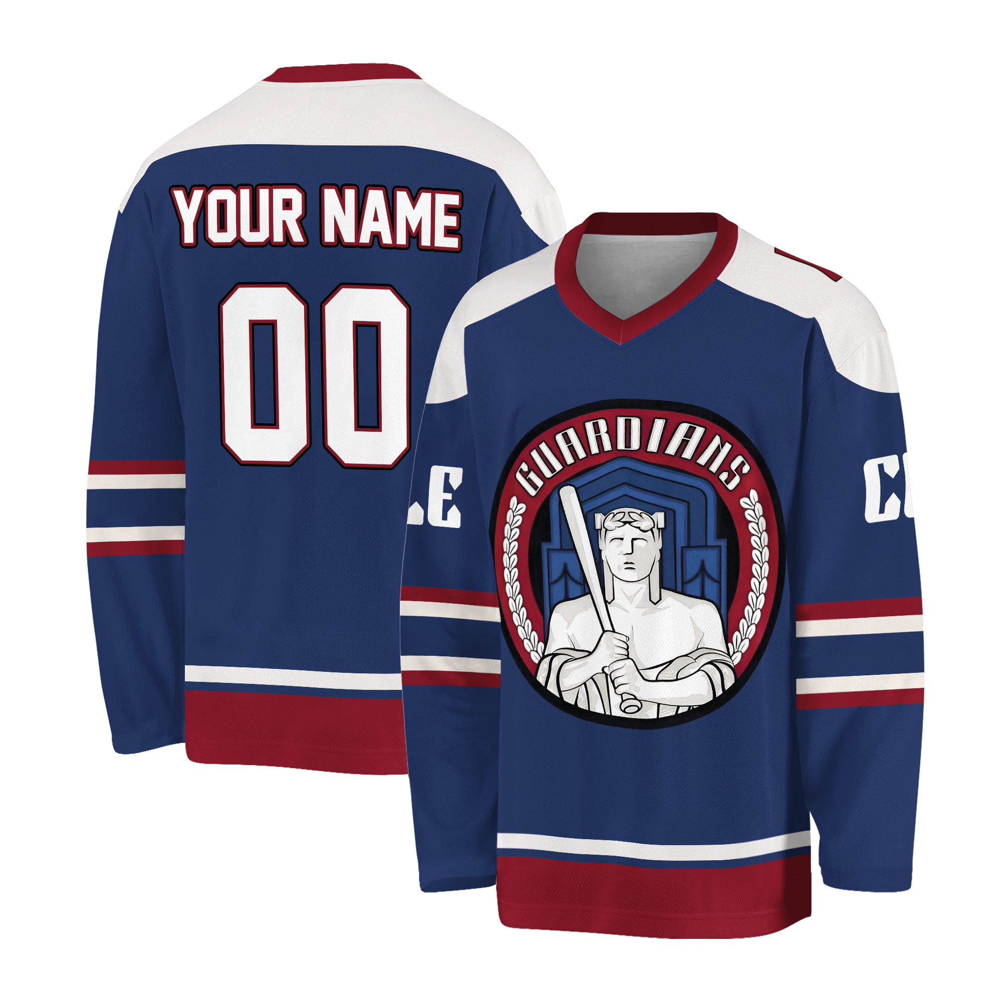 Cleveland Guardians City Connect 2026 Personalized Hockey Jersey