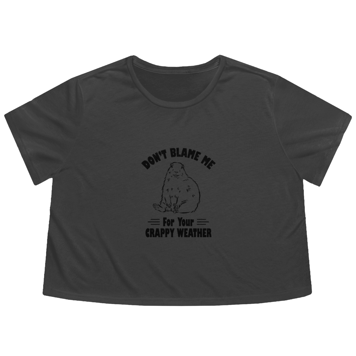 Groundhog Flowy Cropped Tees