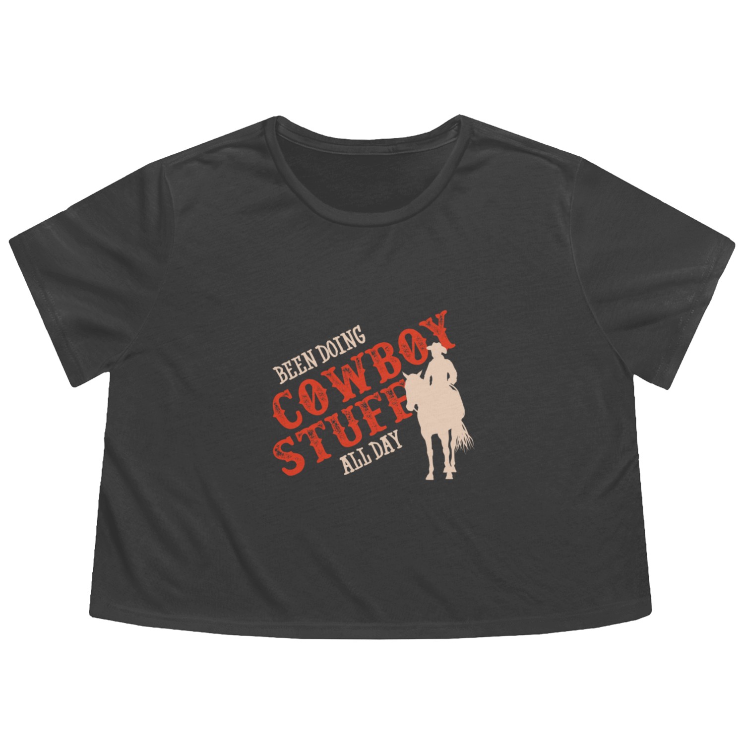 Cowboy, Cowboy stuff, cowboy stuff Flowy Cropped Tees