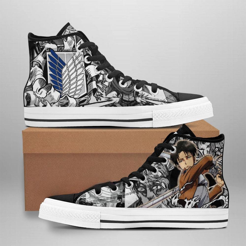 Anime High Top Sneakers, Manga Shoes