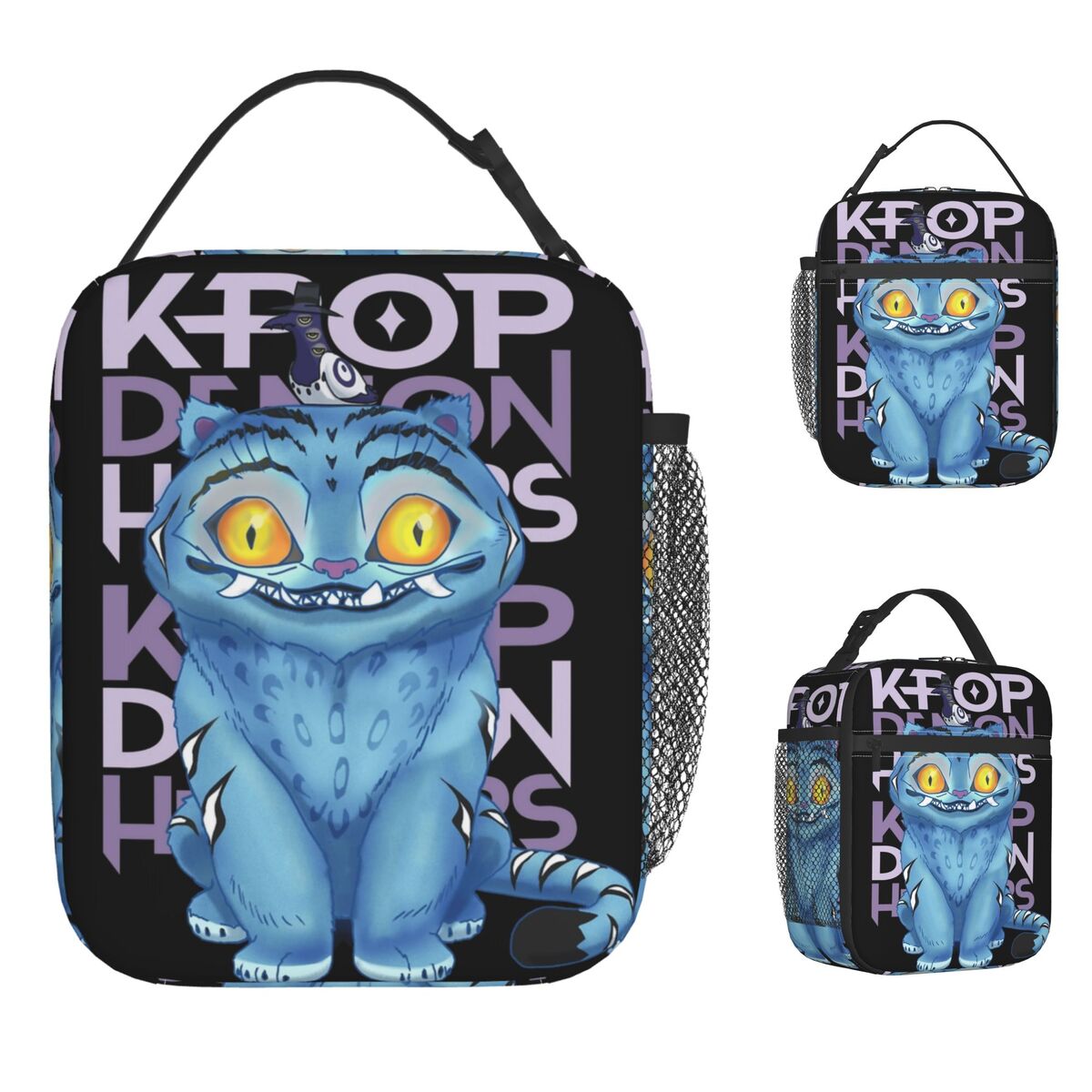 KPop Demon Hunters Lunch Bag Kids Outdoor Picnic Food Tote Oxford Cooler Bag