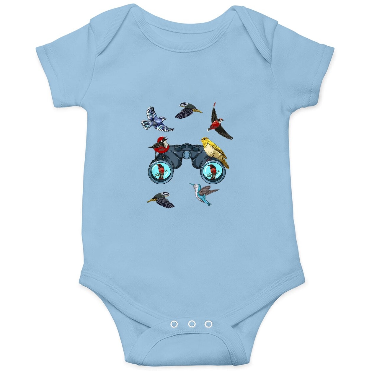Birdwatching Bird Nerd Great Bird Watcher Baby Bodysuit Binoculars