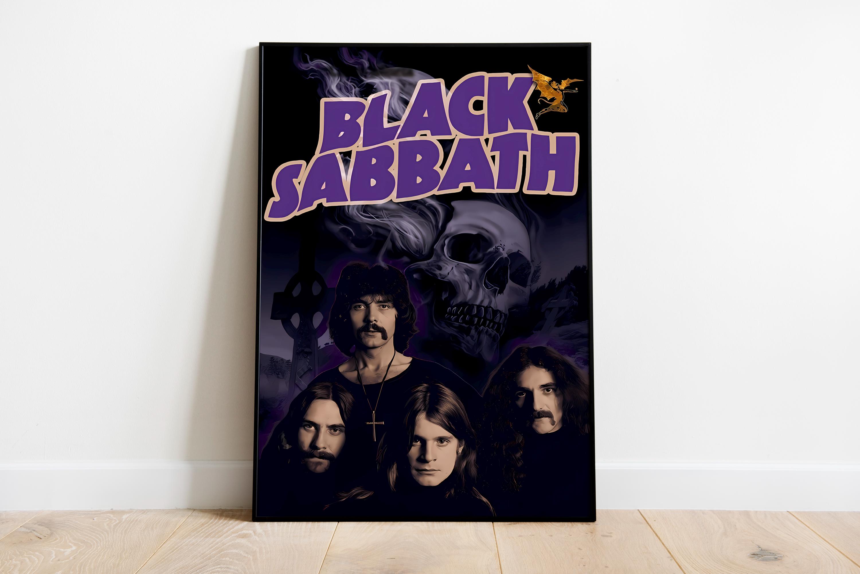 Black Sabbath Poster Print | Music Poster | Album Cover Poster | Wall Decor | Music Gift