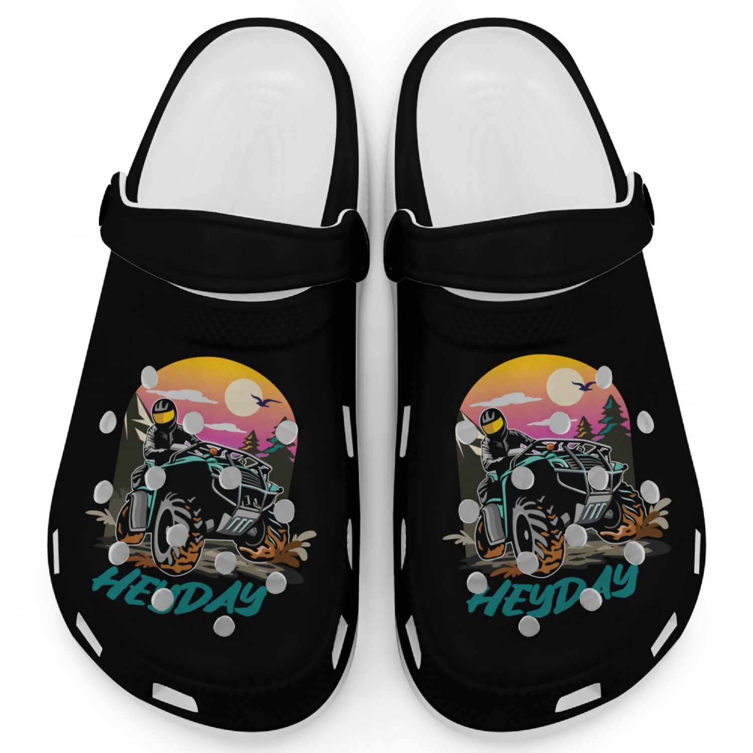 ATV/Quad "Trail Riding" style logo. By "Hey Day" Clogs