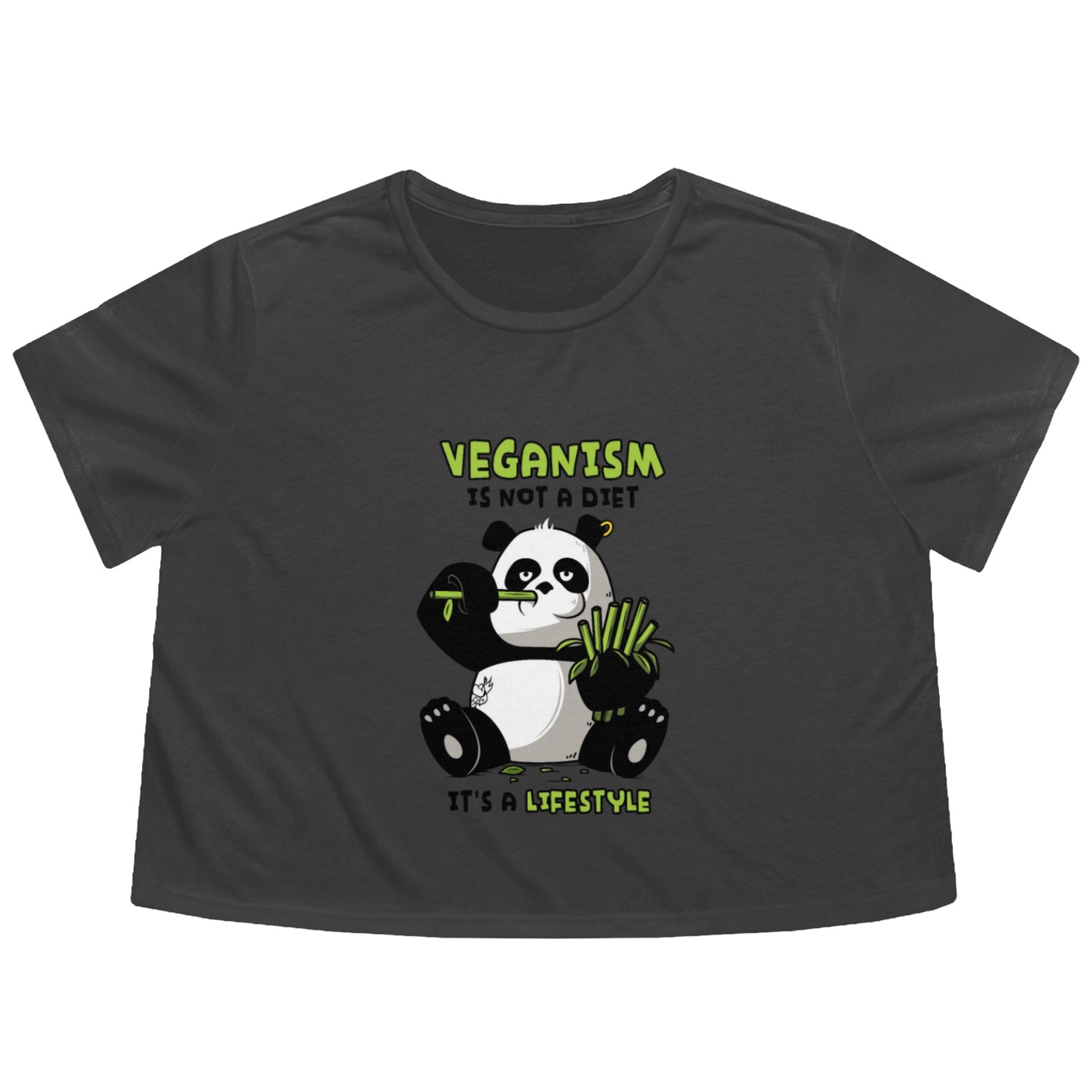 Veganism Flowy Cropped Tees