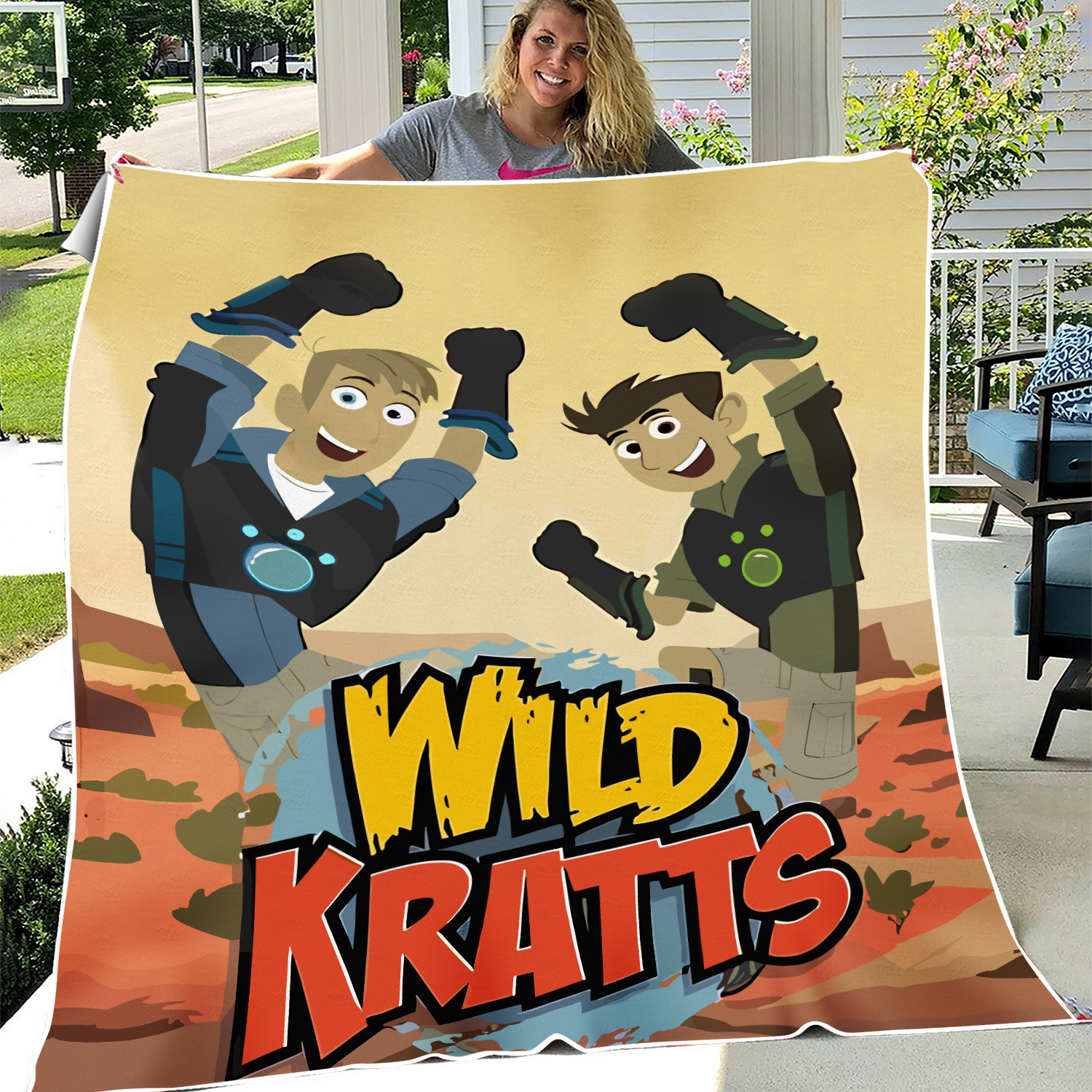Wild Kratts Blanket Soft for Bed Sofa Birthday Gift for Kids Cartoon