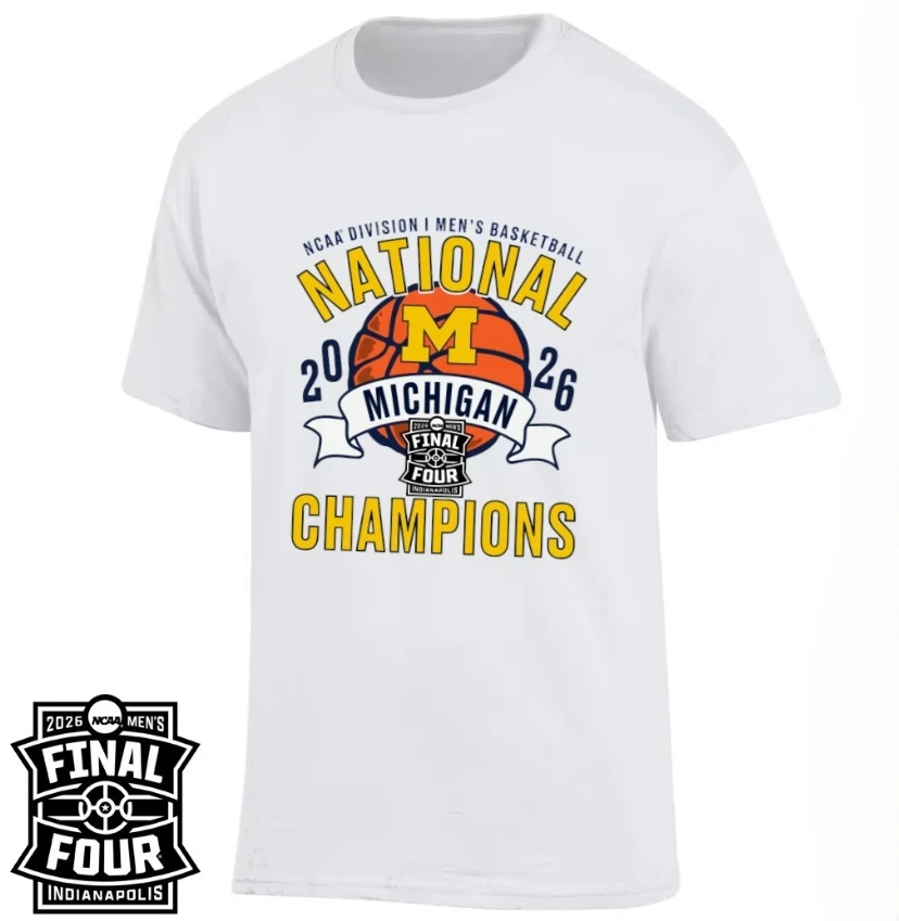 Michigan Wolverines 2026 NCAA Men’s Basketball National Champions T-Shirt