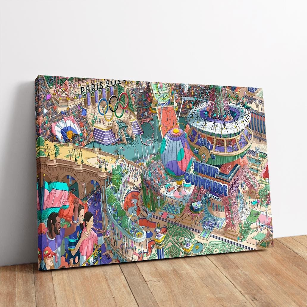 Paris Olympics 2024 Premium Wall Art and Poster, France Summer Olympics