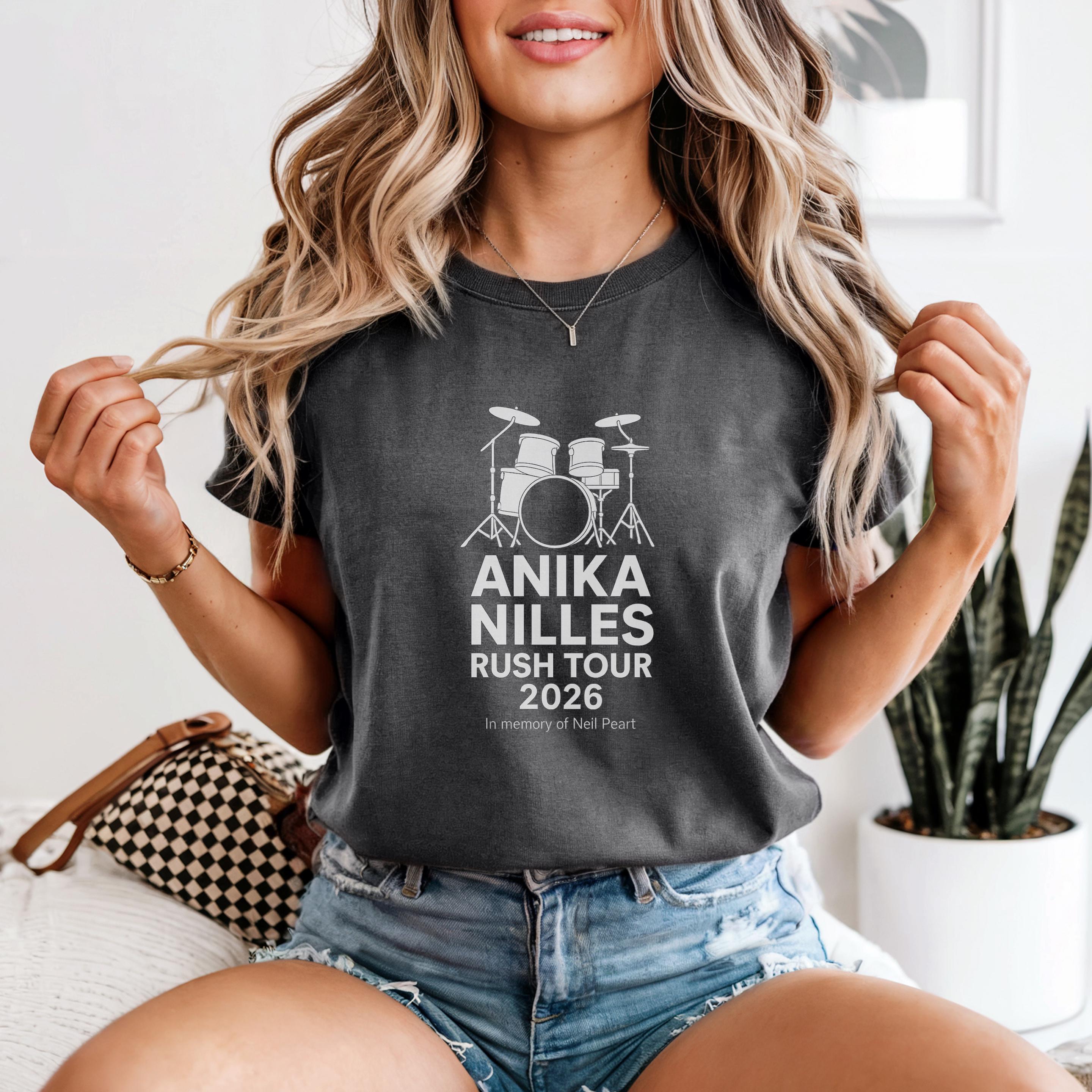 Anika Nilles Rush Tour 2026 T-Shirt: Drummer Merch