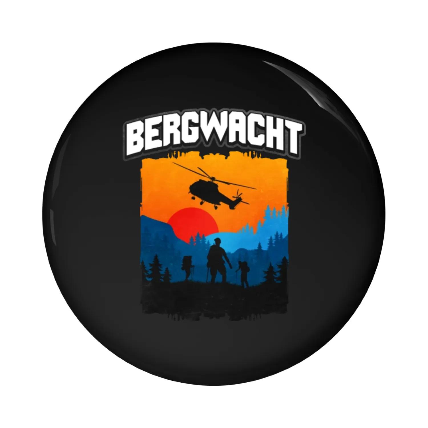 Mountain Rescue Bergwacht Pin Buttons