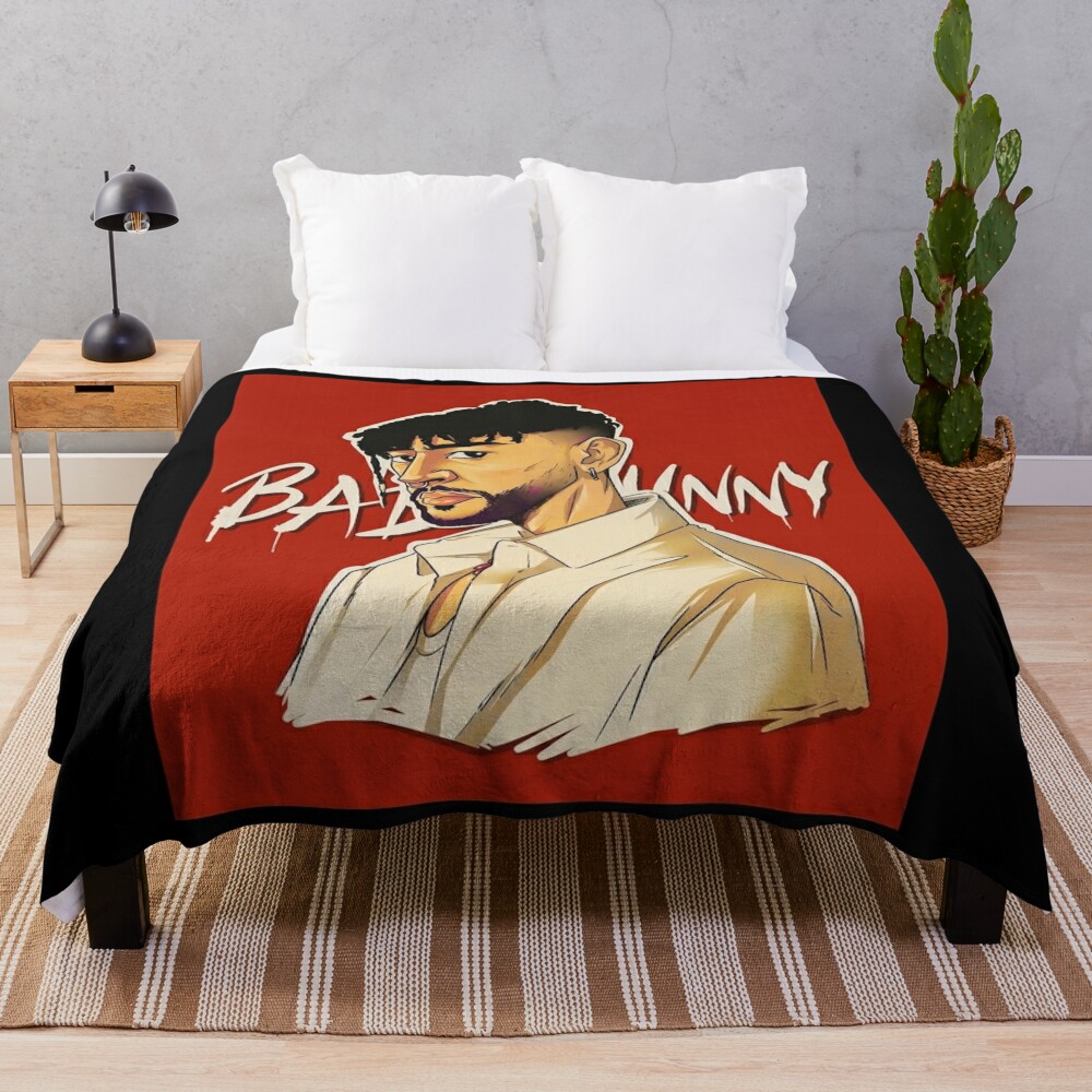 Bad bunny Concert Soft Cozy Throw Blanket for men, women, Unisex, Trending Gifts