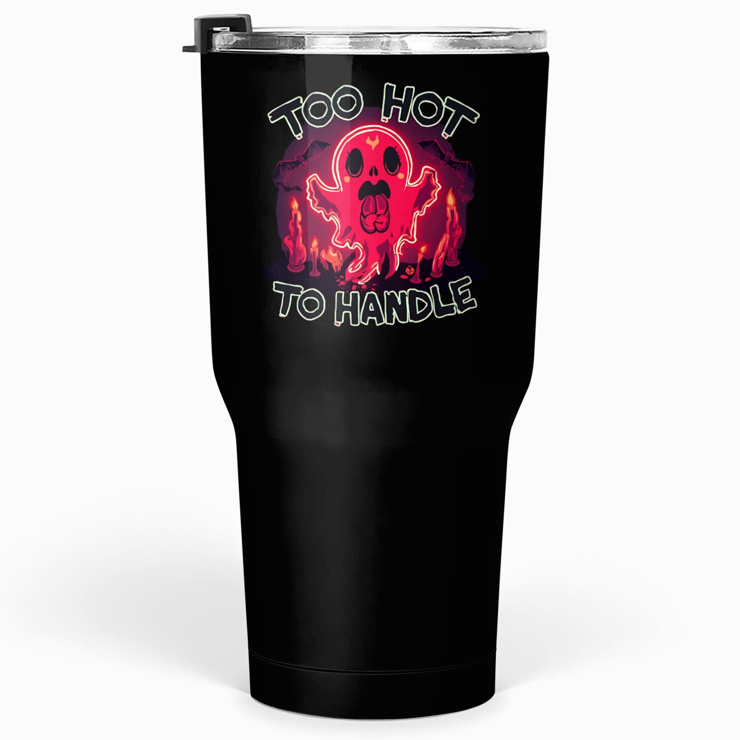 Neon Skullicorn with Playful Phrase Tumblers 30 Oz
