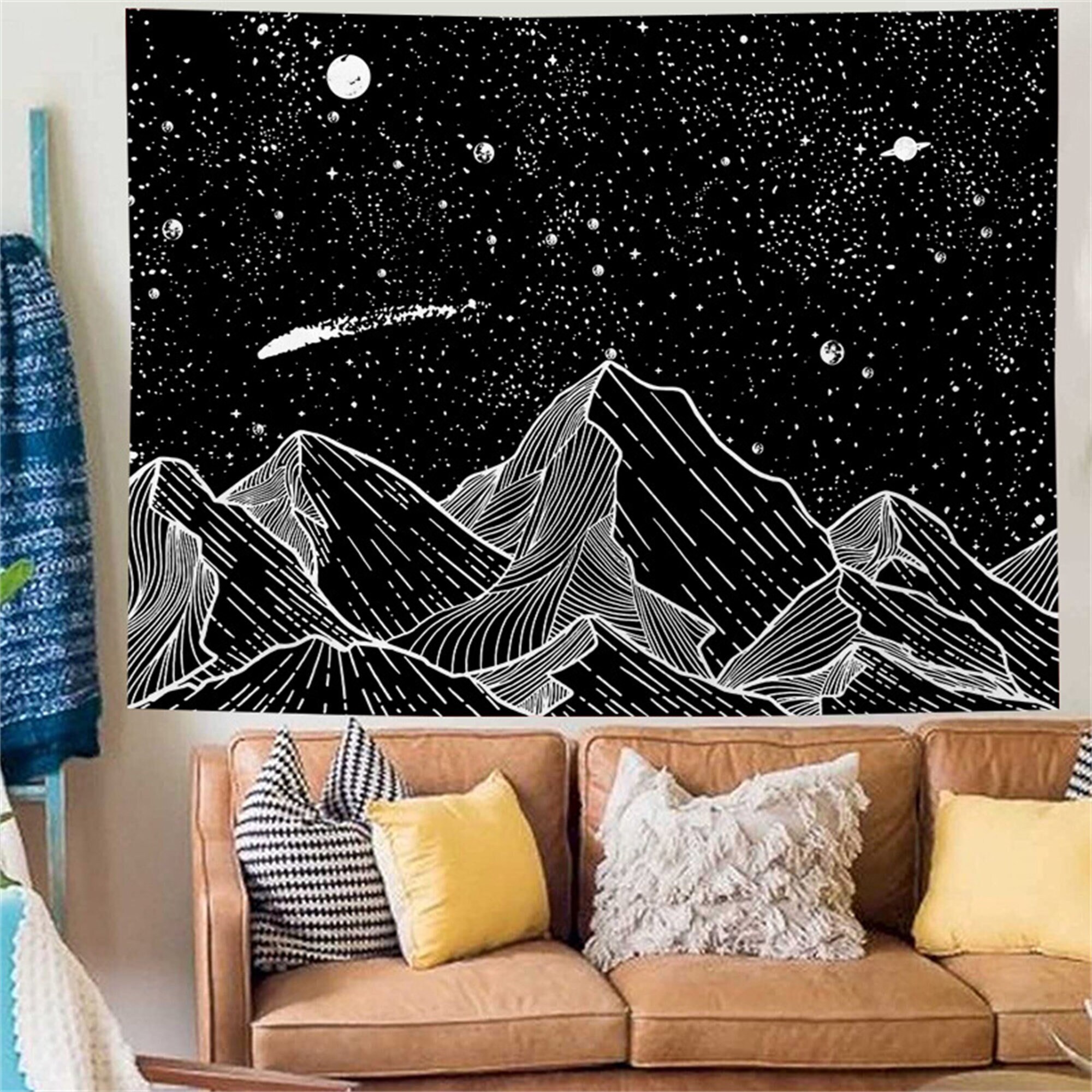 Mountain Tapestry Moon Tapestry