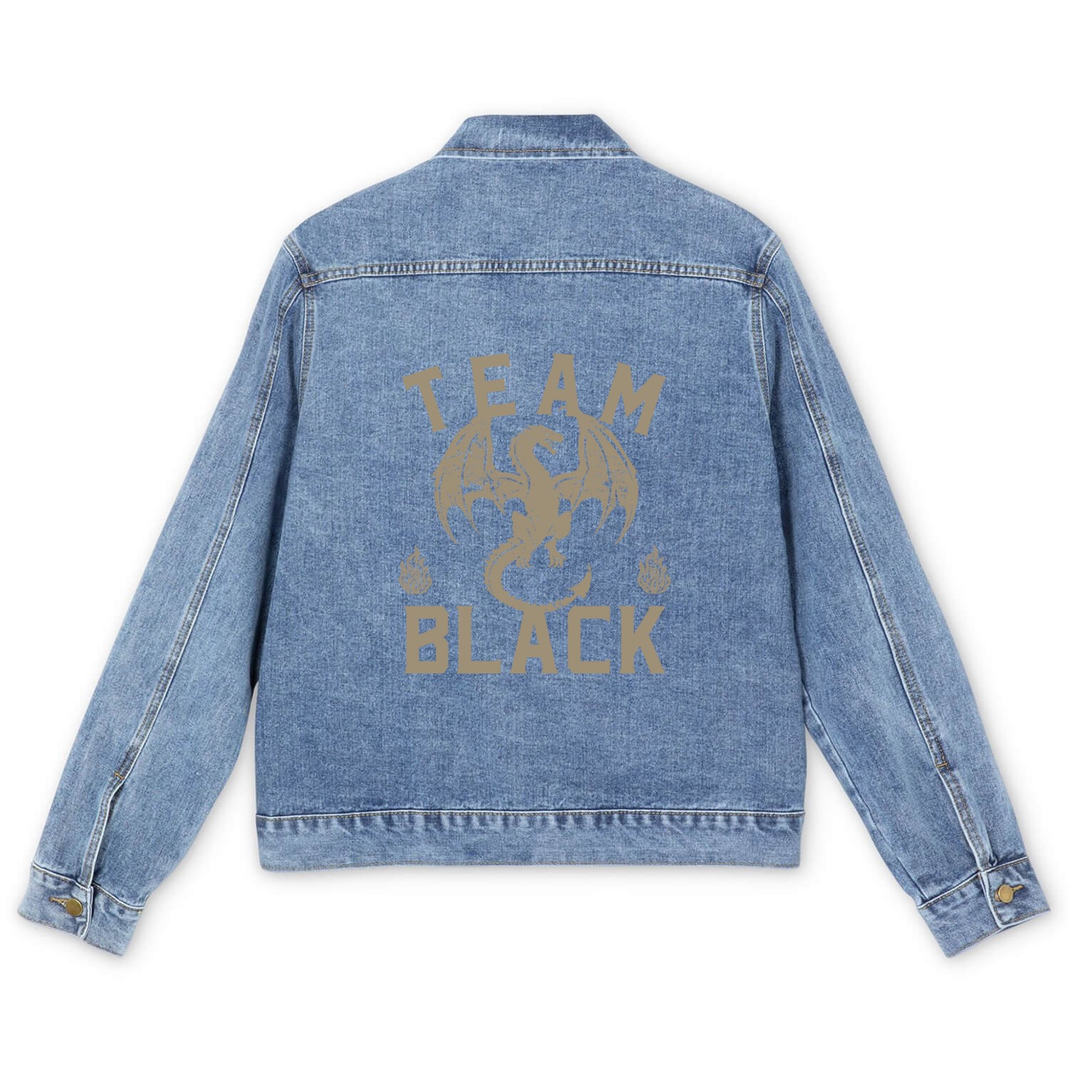 Team Black Men's Denim Jackets