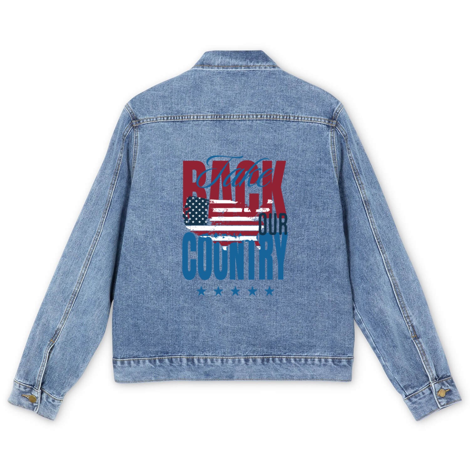 American Election 2024 Men's Denim Jackets design