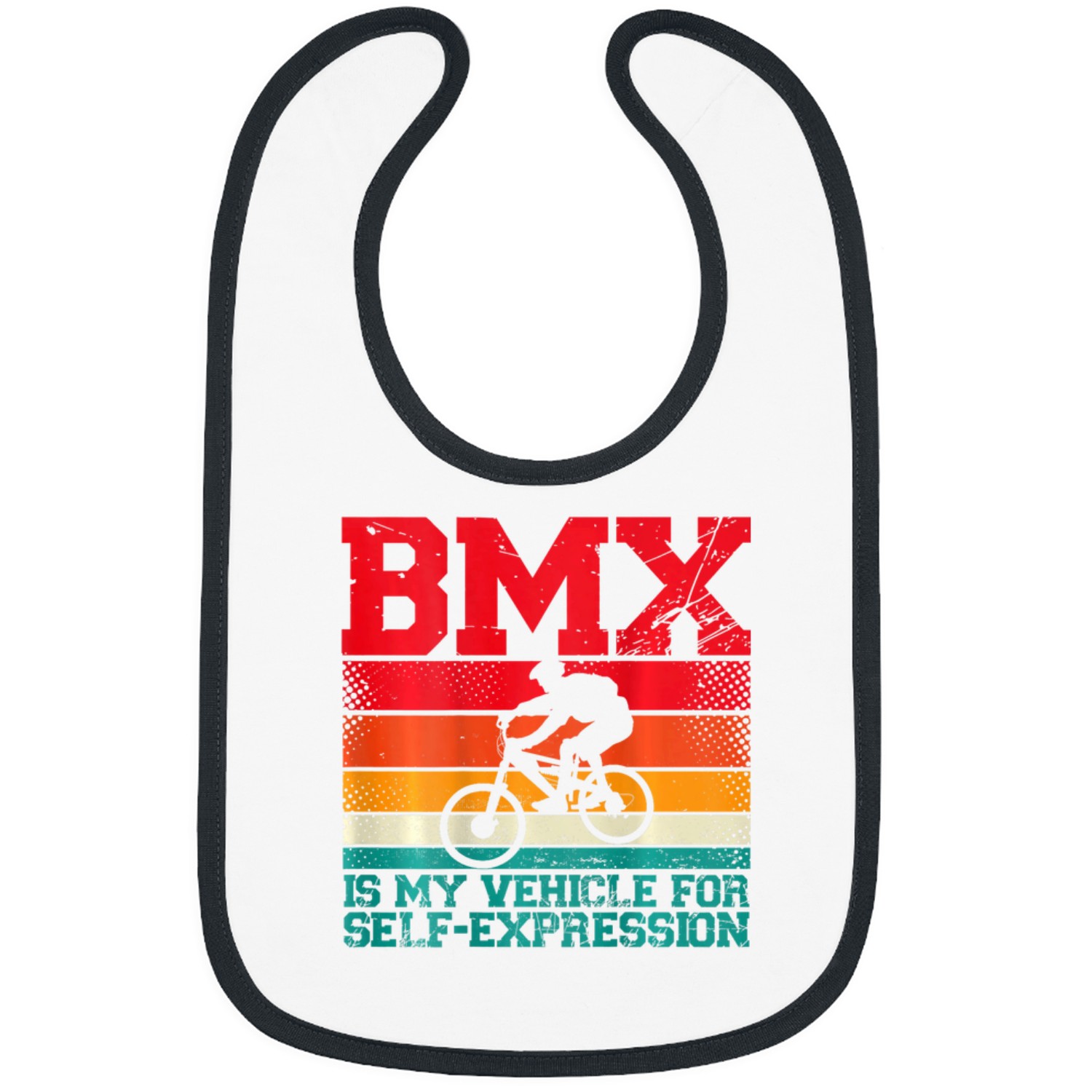 Bmx Is My Vehicle For SelfExpression Backprint Bmx Bibs