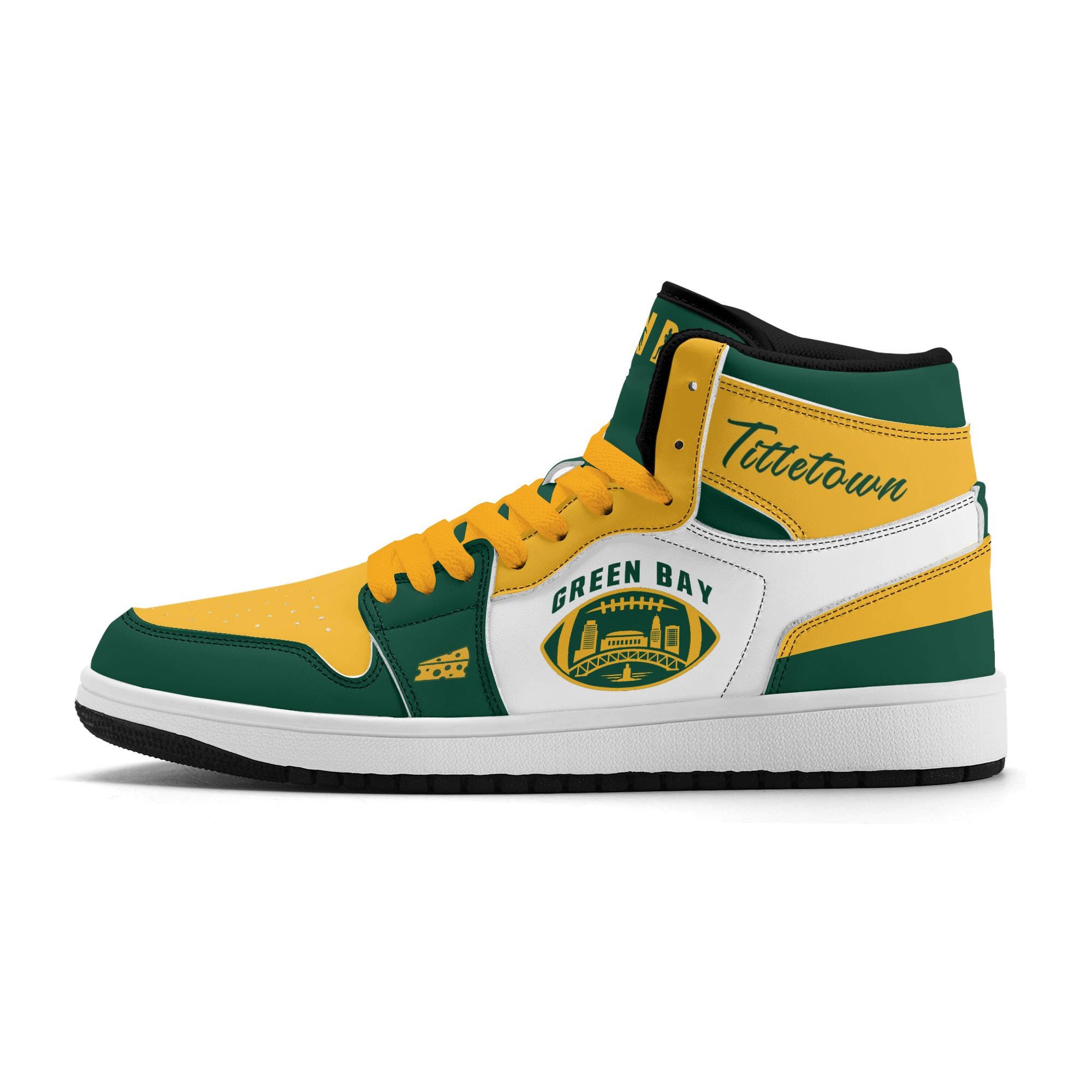 Green Bay Football Team Shoes for Men & Women Team Themed Football Sport Shoes Football Sneakers Green Bay Sneakers Green Bay Gift