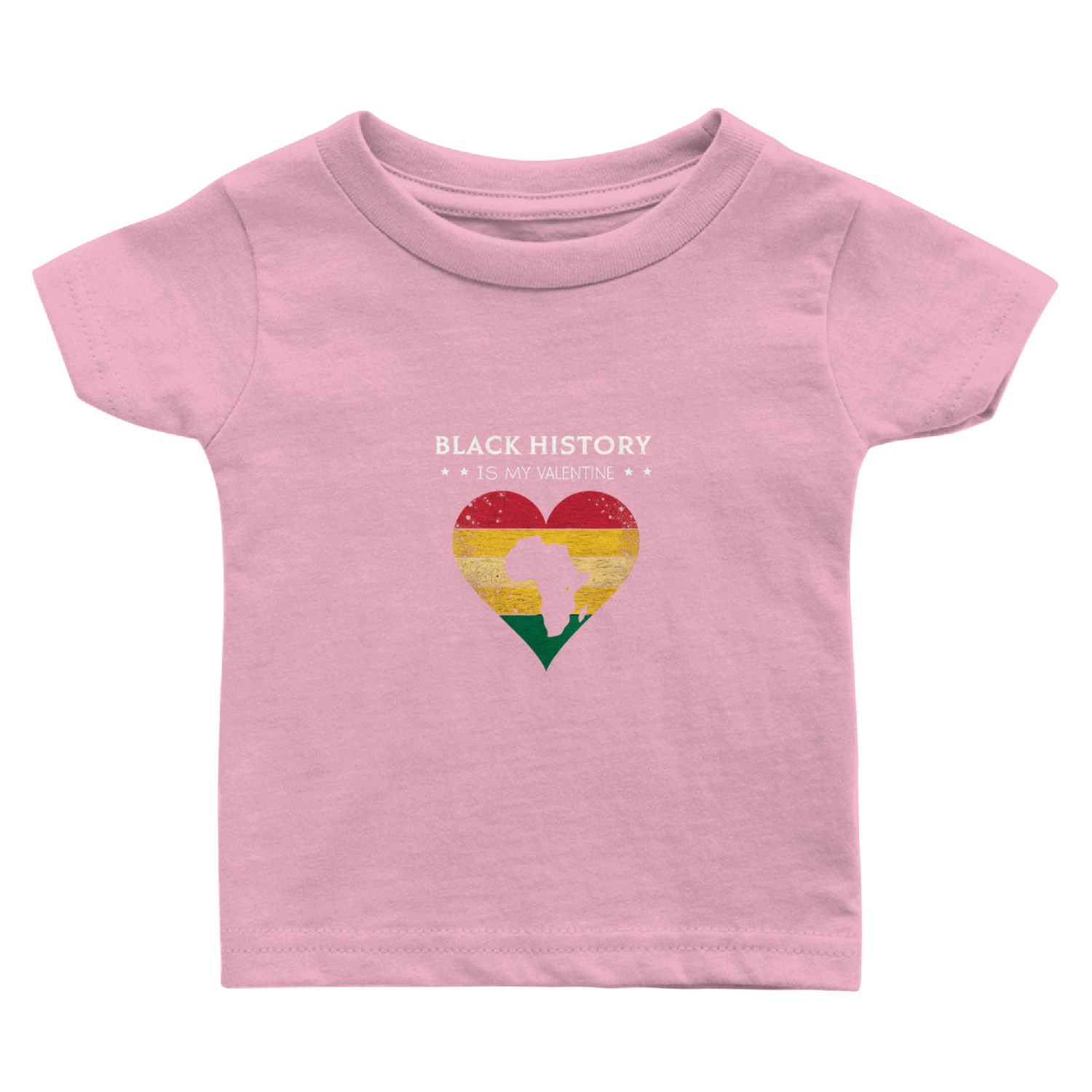 Black History Is My Valentine Baby T Shirts