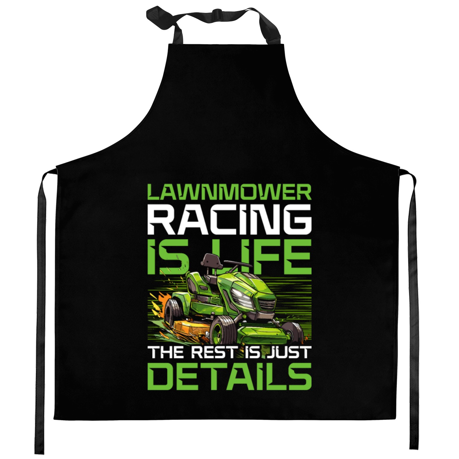 Lawn Mower Racing Lawnmower Kitchen Aprons