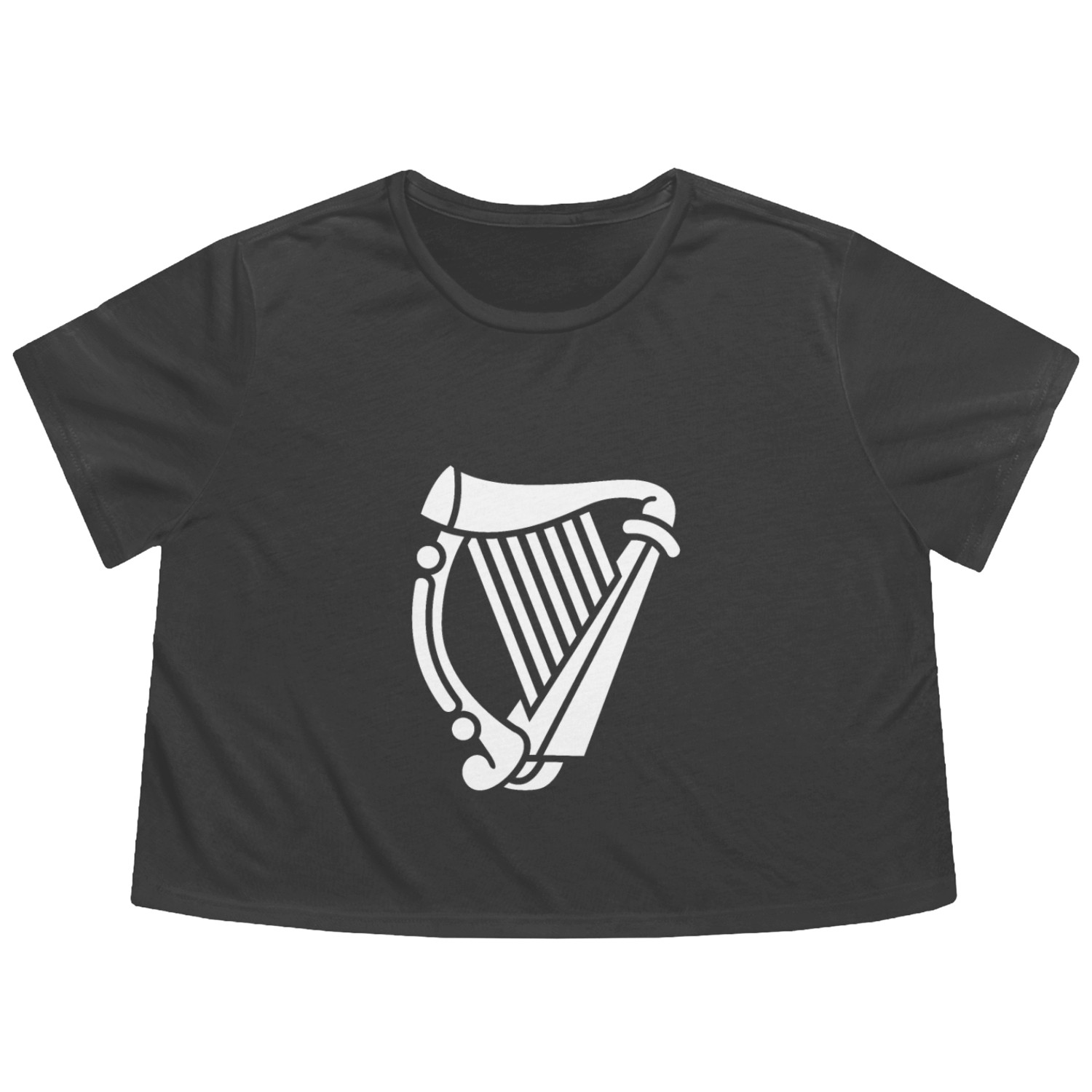 Irish Harp Flowy Cropped Tees