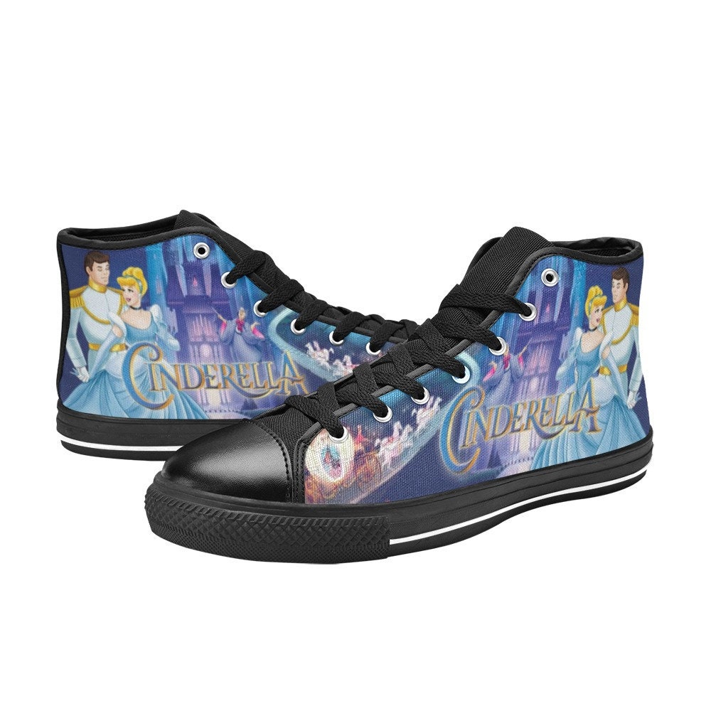 Cindeella High Top Canvas Sneakers, Cindeella Princess Sneakers