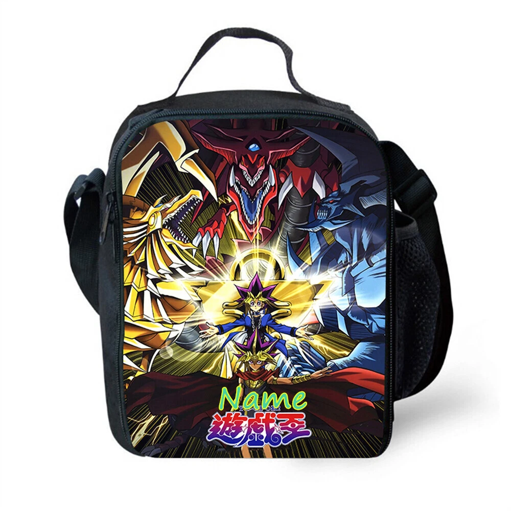 Yu-Gi-Oh! Kids Lunch Bag, School Picnic Snack Travel Lunch Box