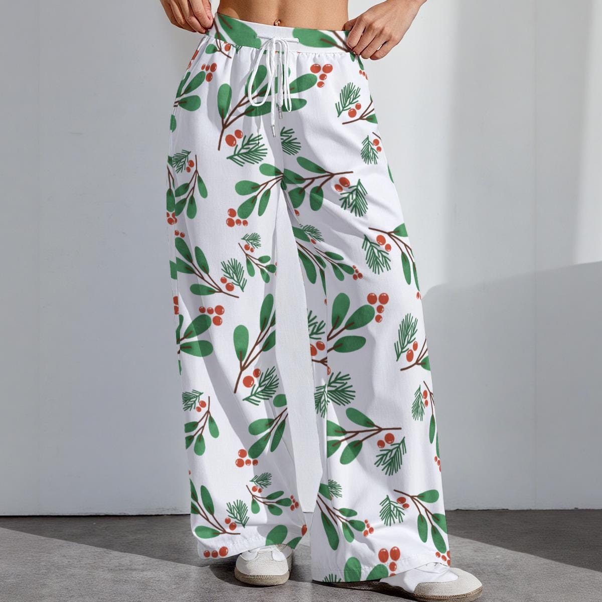 Christmas Holiday Womens Stretch Pants, Festive Outfit Bottoms, Cozy Christmas Leggings