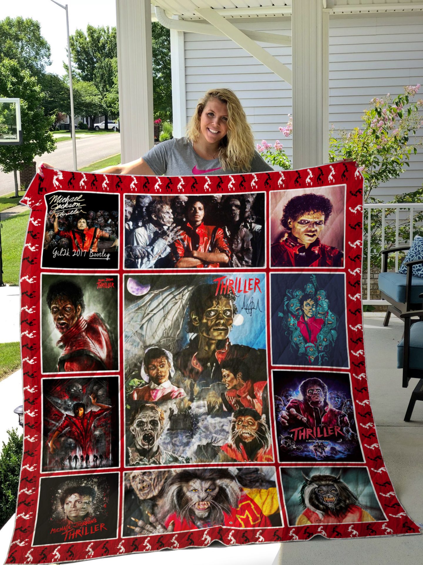 Michael Jackson Thriller Quilt Blanket