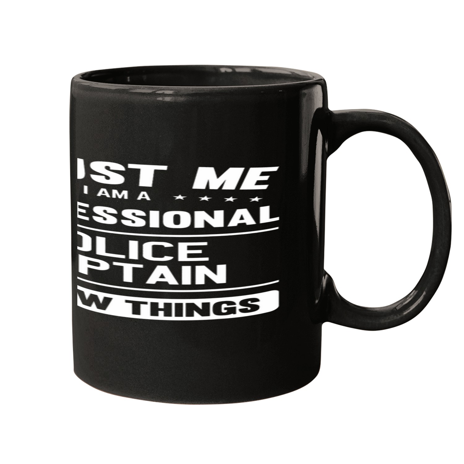 Captain Idea Trust Professional Police Captains Mugs