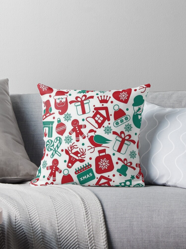 cute christmas pattern Pillow