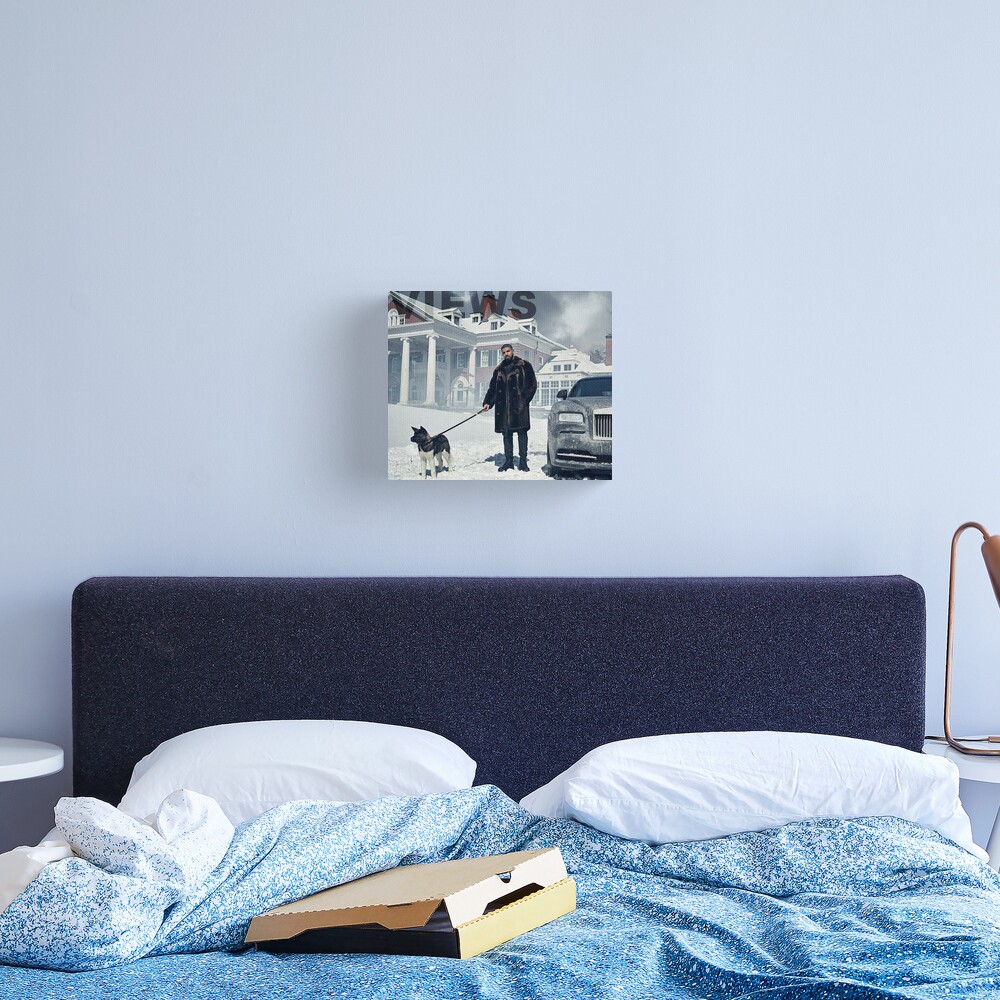 Drake with Dog Views Tapestry Canvas