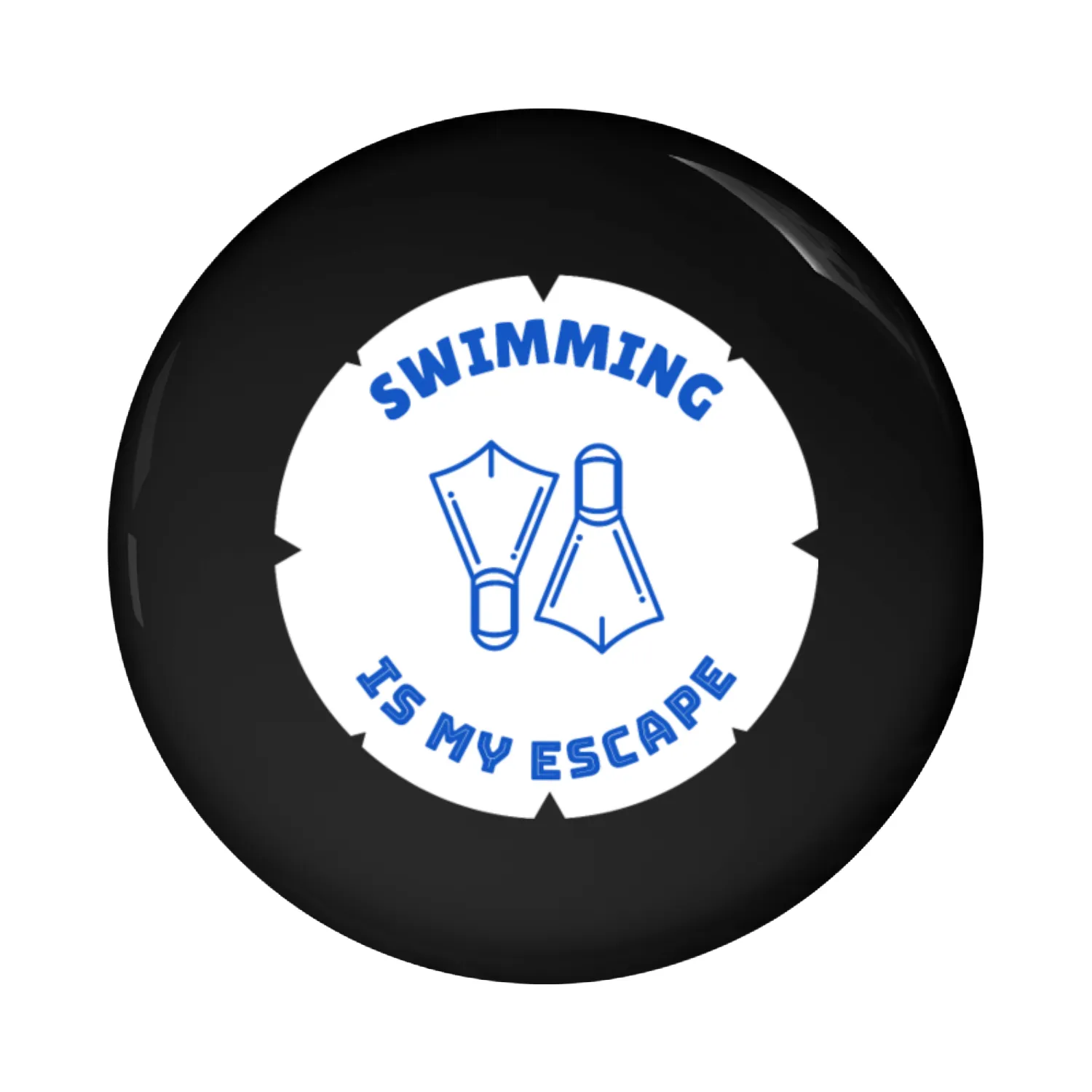 Swimming Is My Escape | Swimming Fins Pin Buttons
