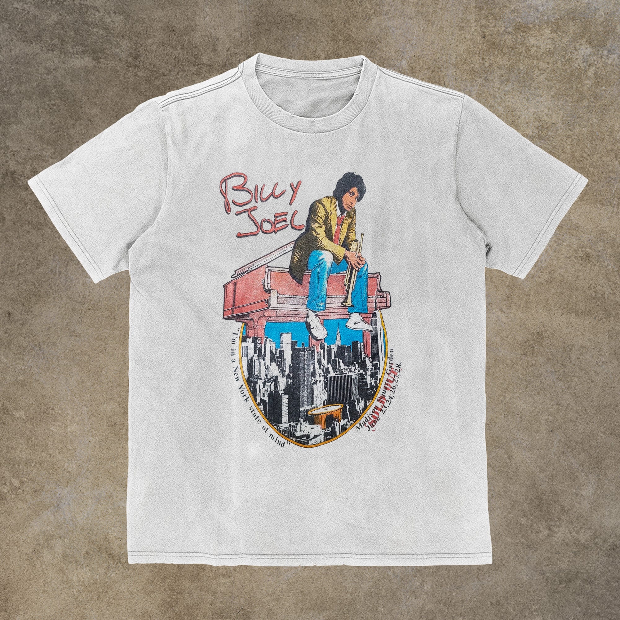 Vintage Billy Joel 1976 New York State Of Mind Shirt