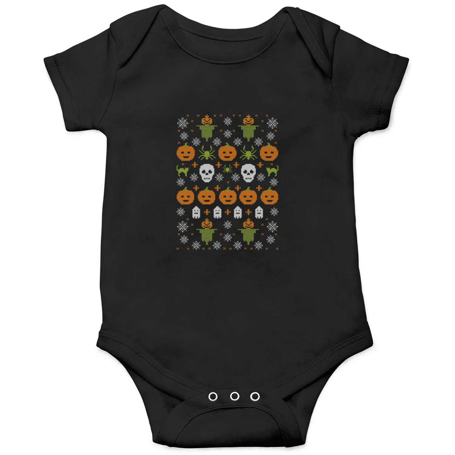 Happy Halloween Ugly Christmas Sweater Onesies