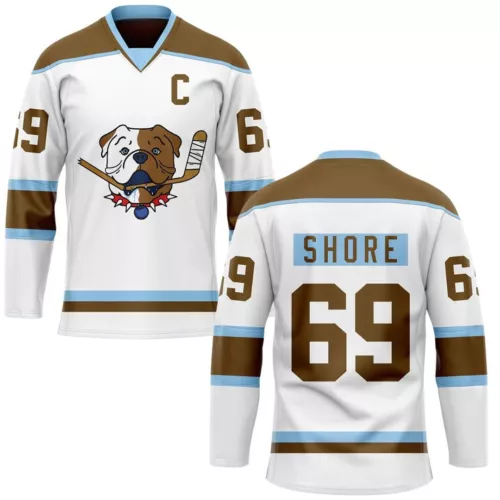 TronX Shoresy 69 Sudbury White Bulldogs Jerseys Adult Fan Hockey Jersey New