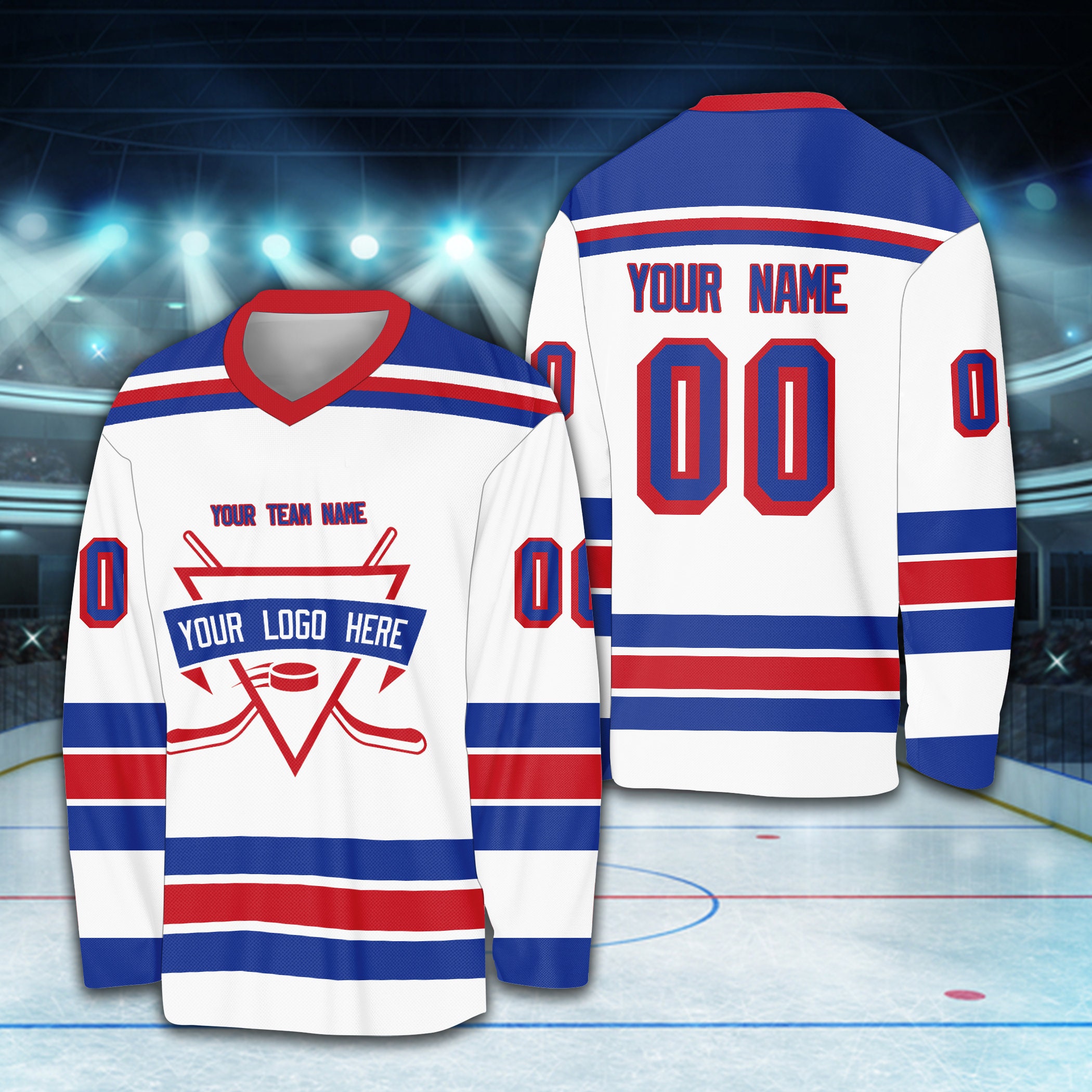 Custom Name Number Logo Ice Hockey Jersey, Personalized Hockey Shirt, Hockey Team Jersey Game Day Outfit For Hockey Fan, Hockey Lover Family
