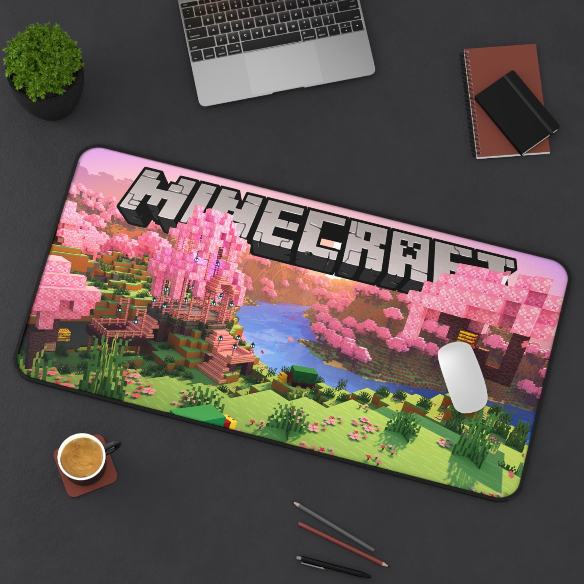 Minecraft Desk Mat, Gamer Mousepad, Desk Mat, Video Game Desk Mat, Computer Accessories, Gaming Mouse Pad