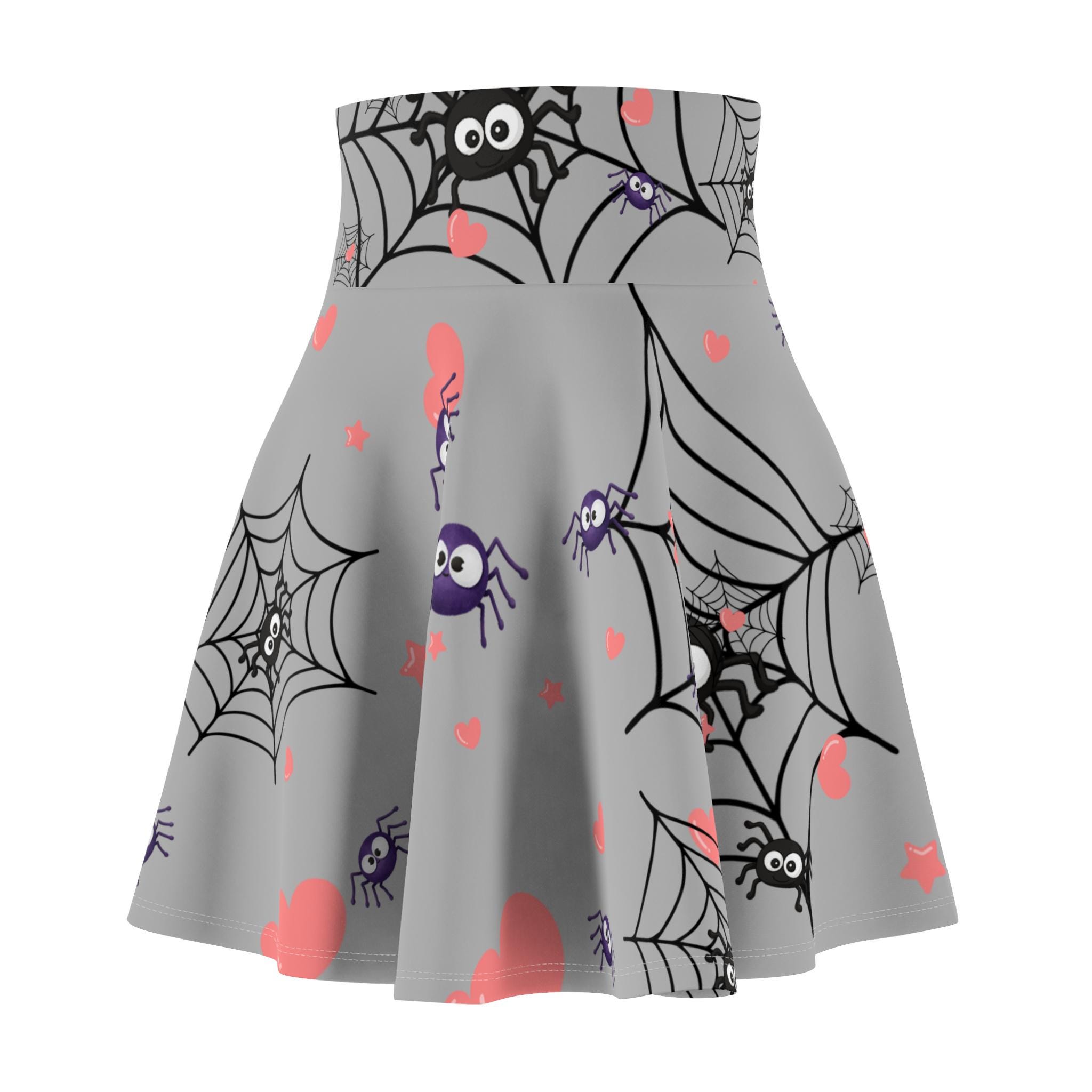 Women's Halloween Pastel Spider Skirt